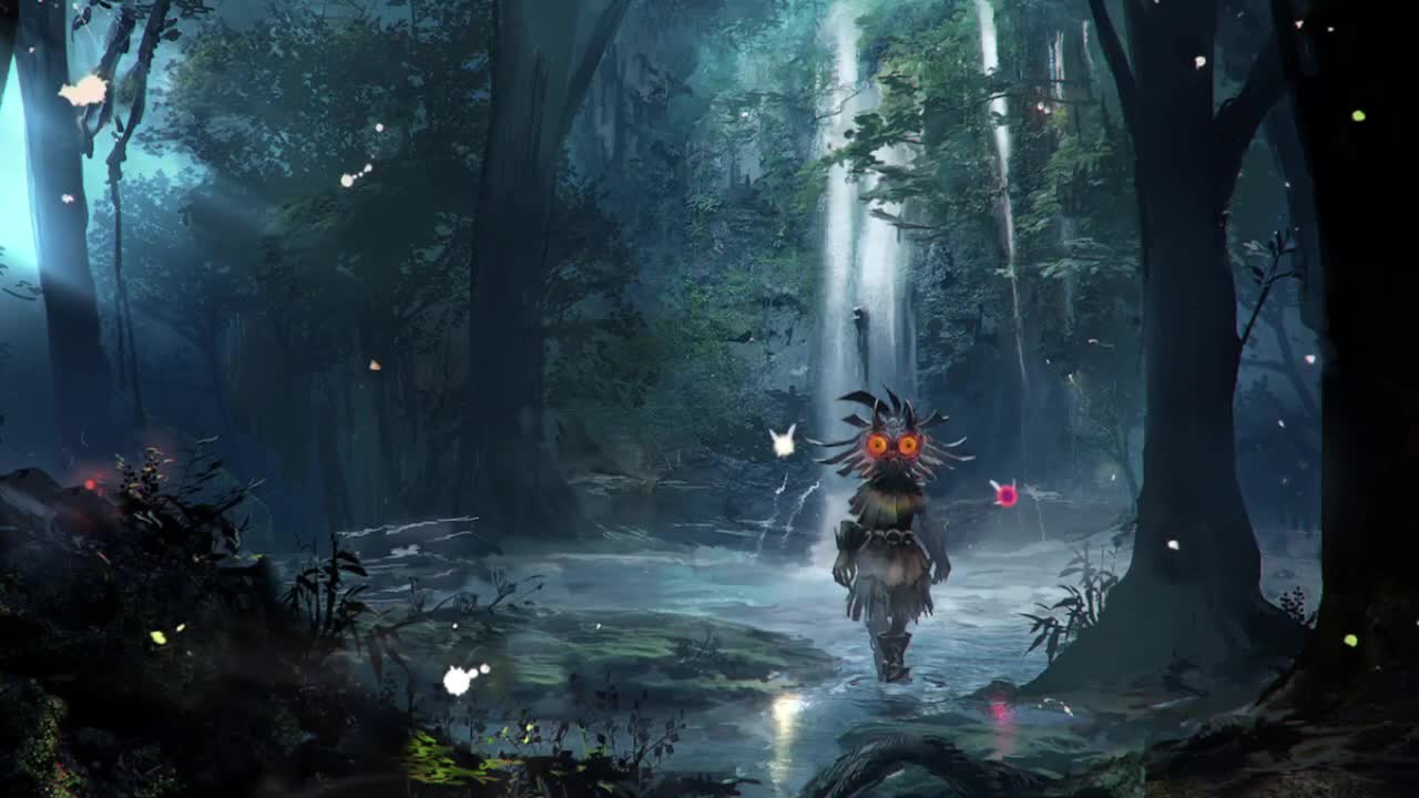 Fondo de Pantalla Animado Máscara de Link de The Legend of Zelda ⭐️ en Movimiento