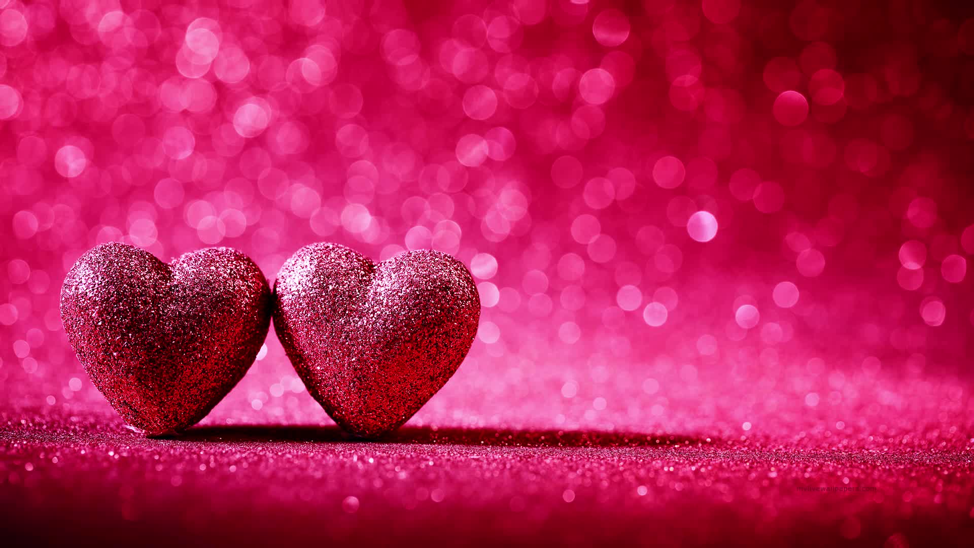 PC Heart Glitter Live Wallpaper