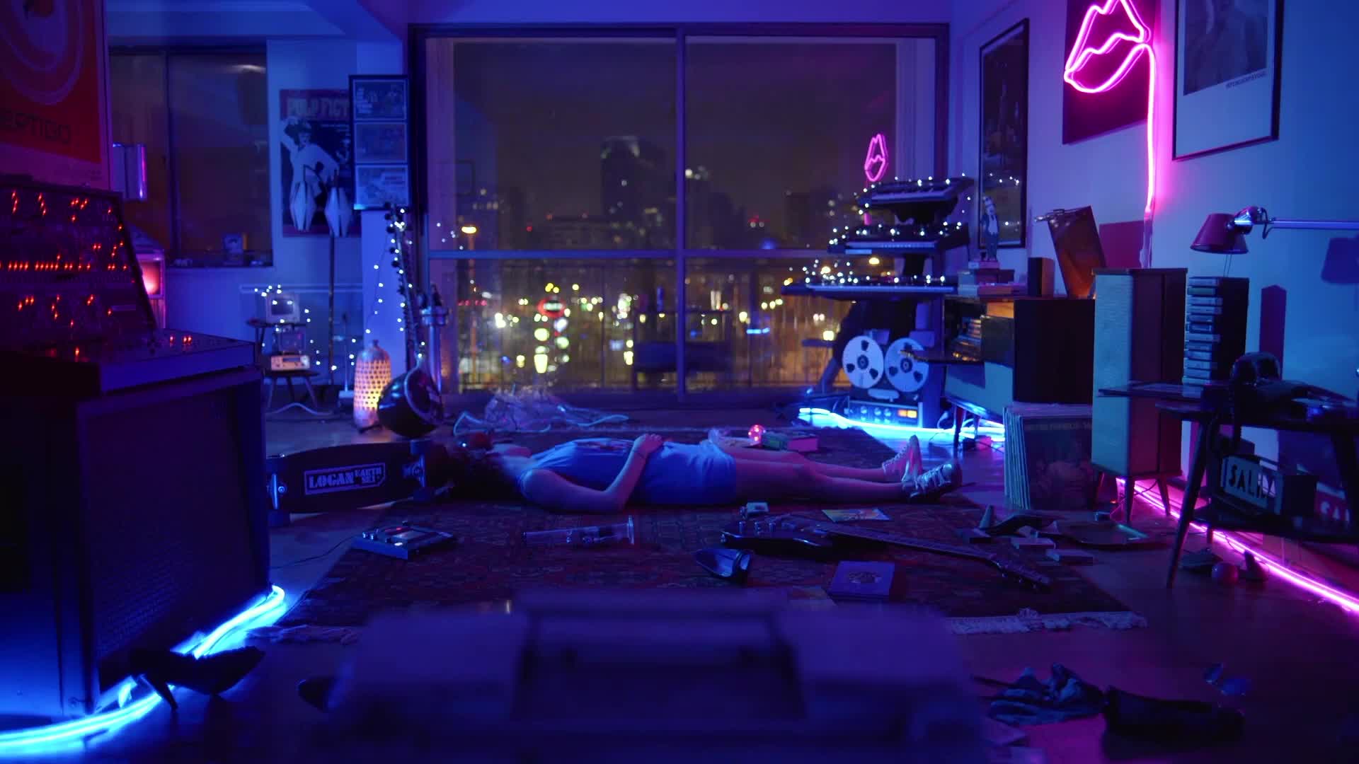 Cool Live Wallpaper Neon Apartment 1080p