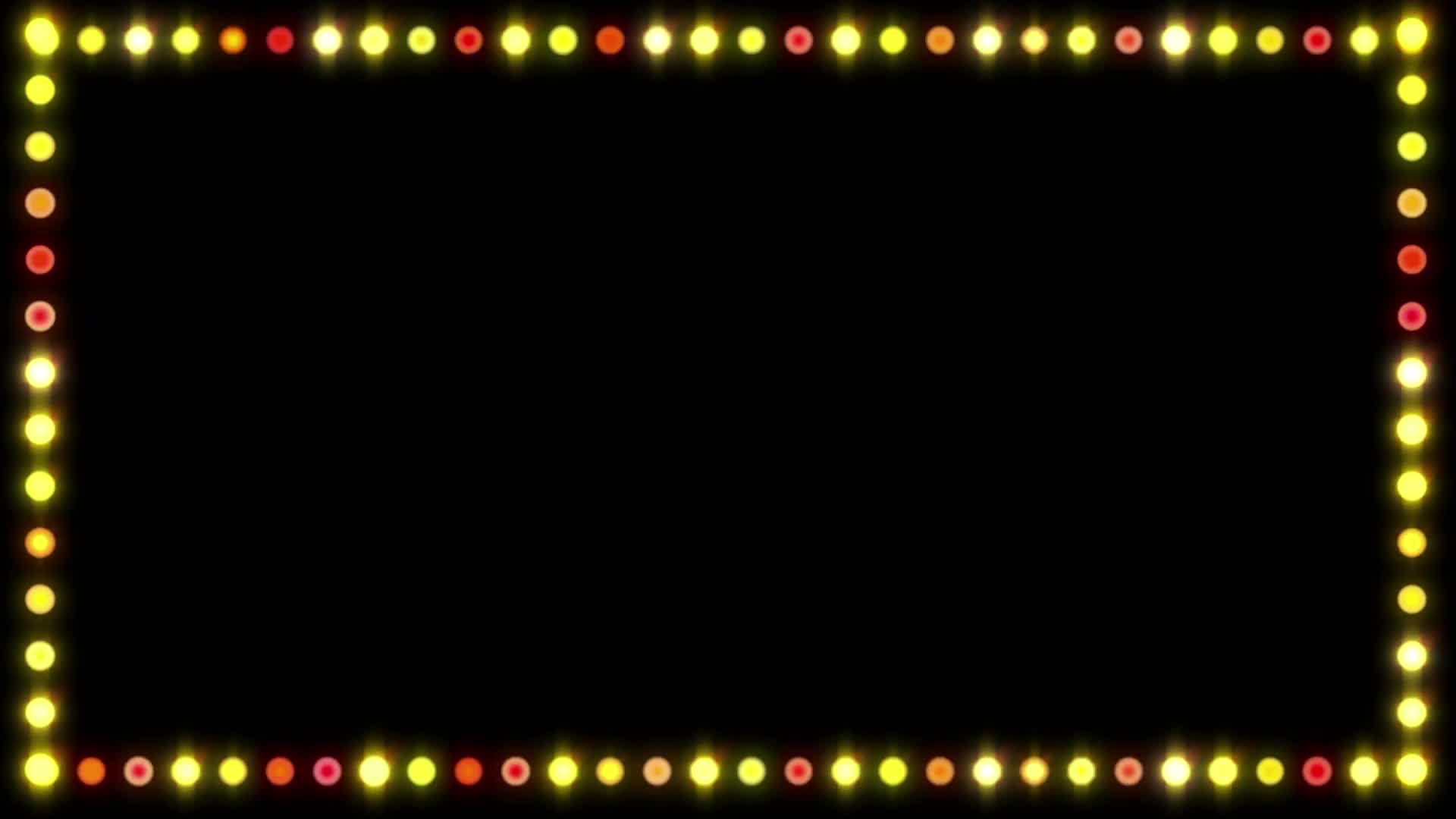 341 Border Frame Template Animation Party Lights border frame Light Frame effects Animation