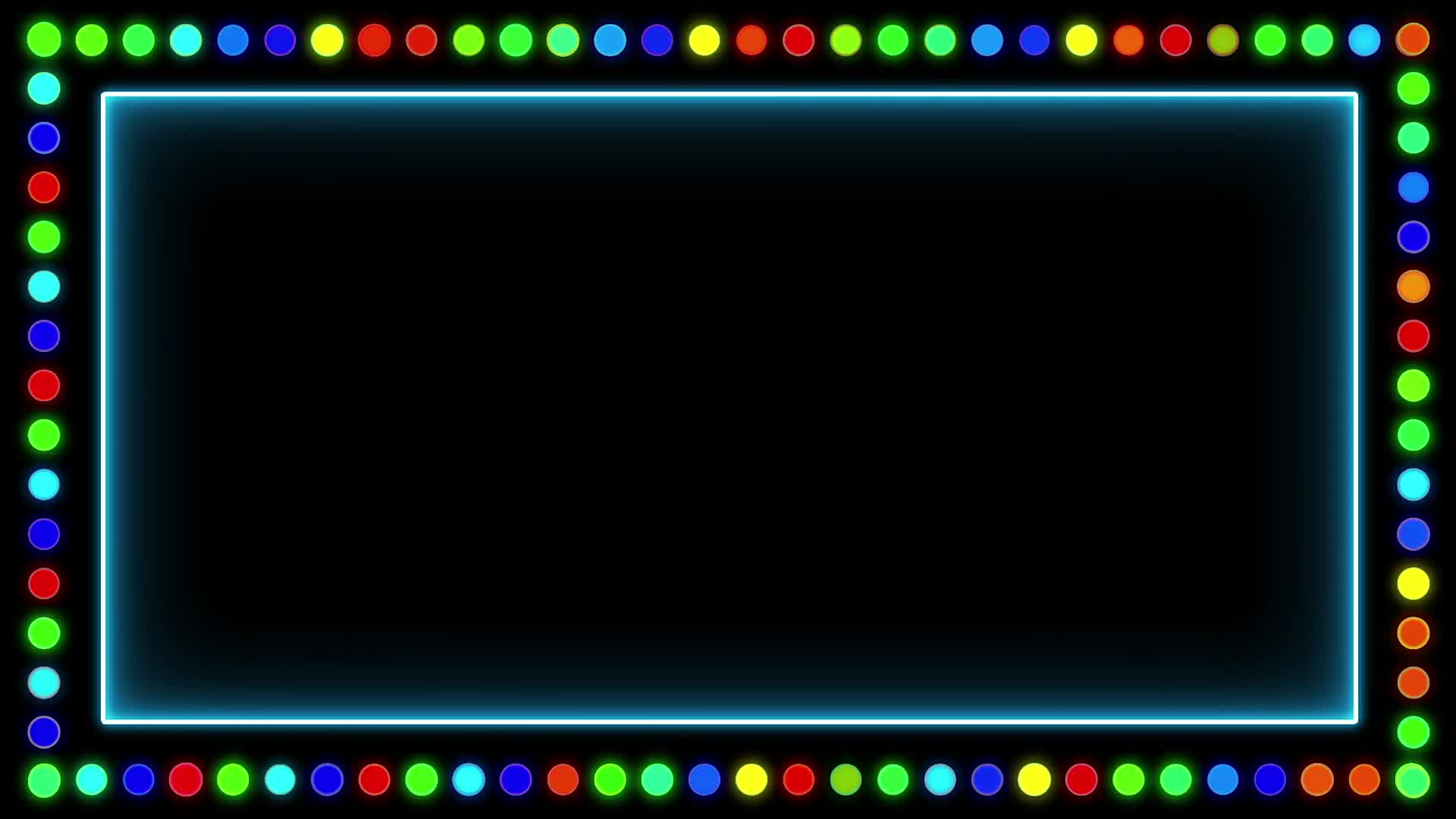 340 Border Frame Template Animation Party Lights border frame Light Frame effects Animation