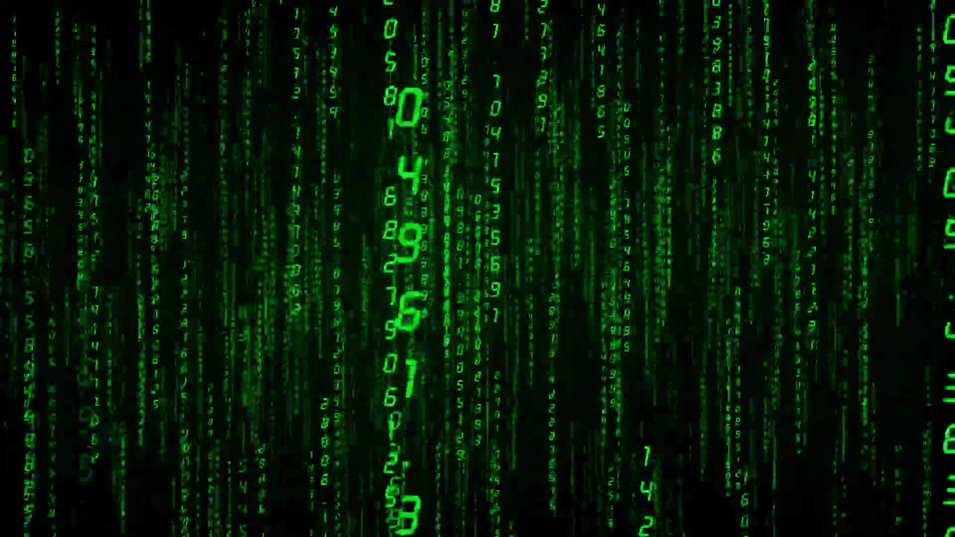 HD Digital VJ Motion Background HD Techno Matrix numbers Free Video Background