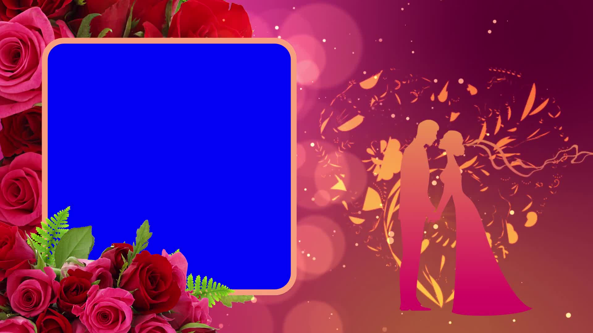 Wedding motion graphics templates Text Picture Holder Digital Invitation Card