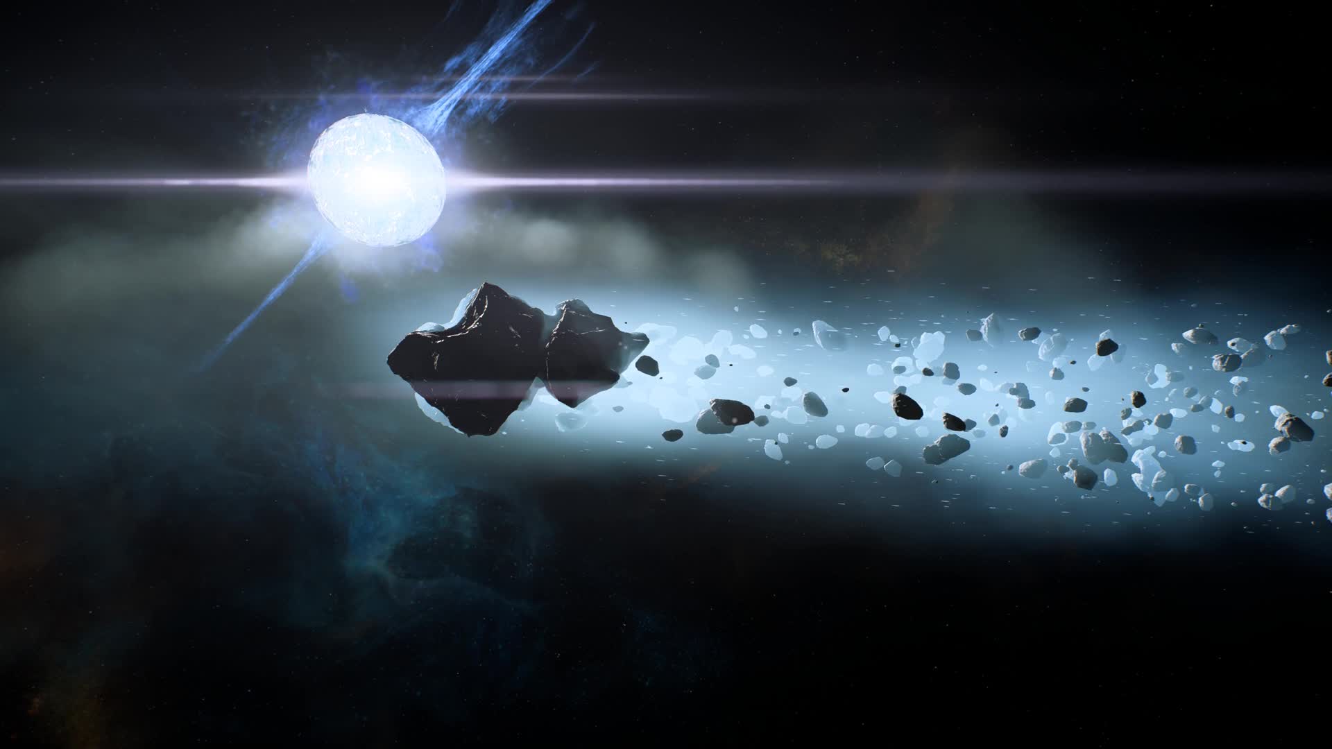 A Comet in Space ME Andromeda Live Wallpaper HD