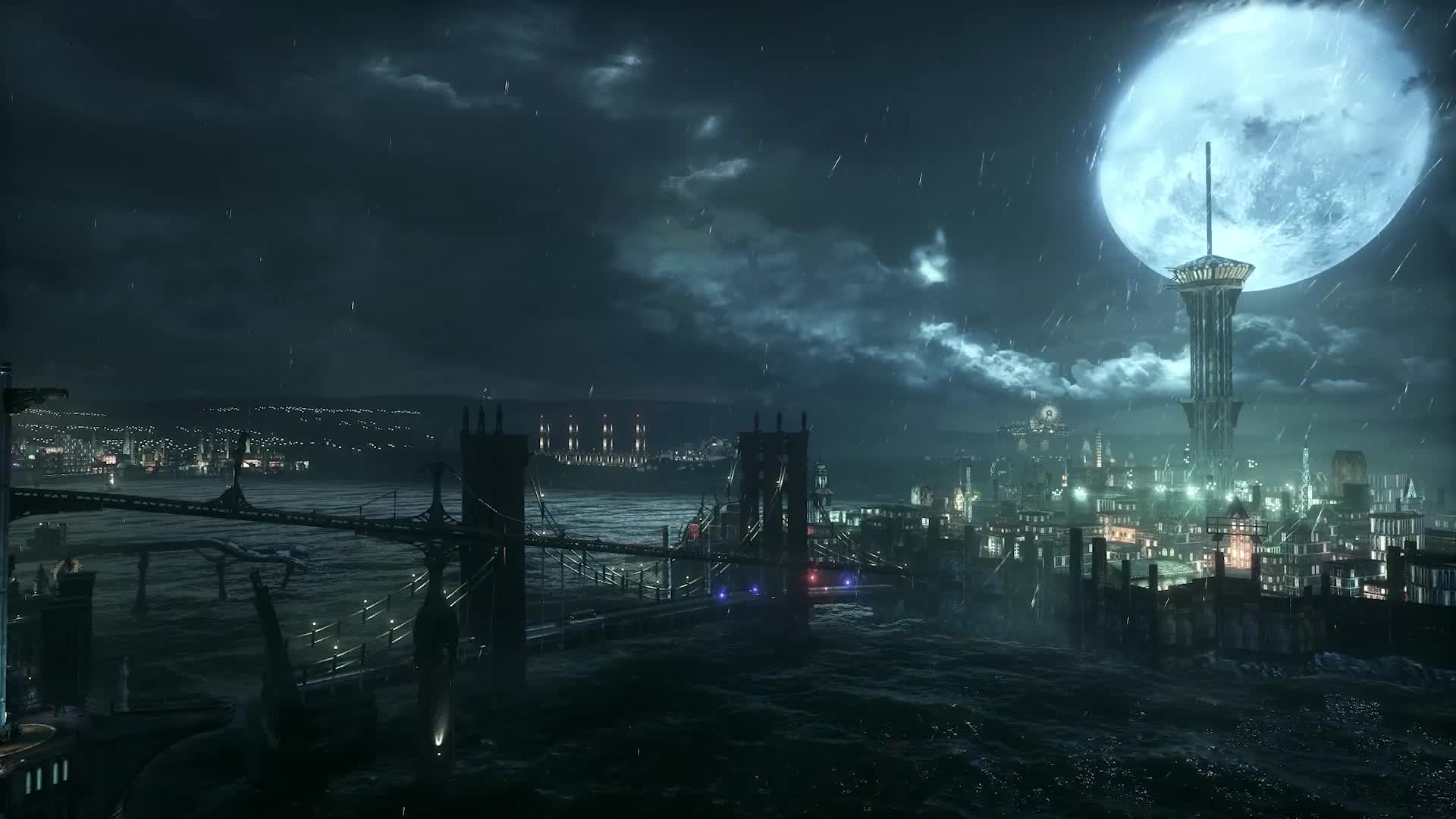 Arkham City View I Batman Arkham Knight I Live Wallpaper