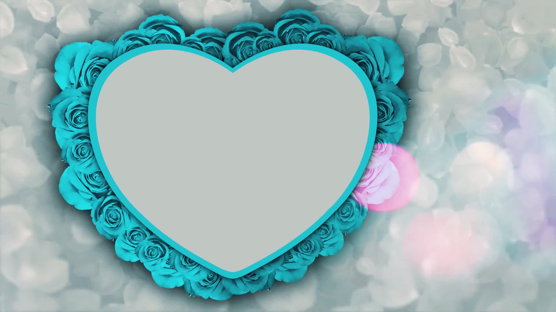 0004 Rose Blue Heart Wedding Text free templates wedding templates free download