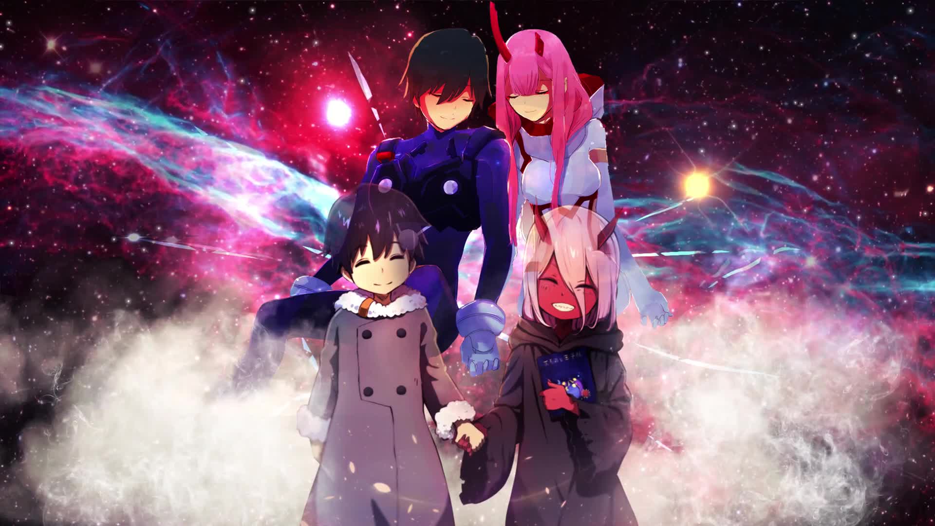 Live Wallpaper HD Darling in the Franxx zero two and hiro