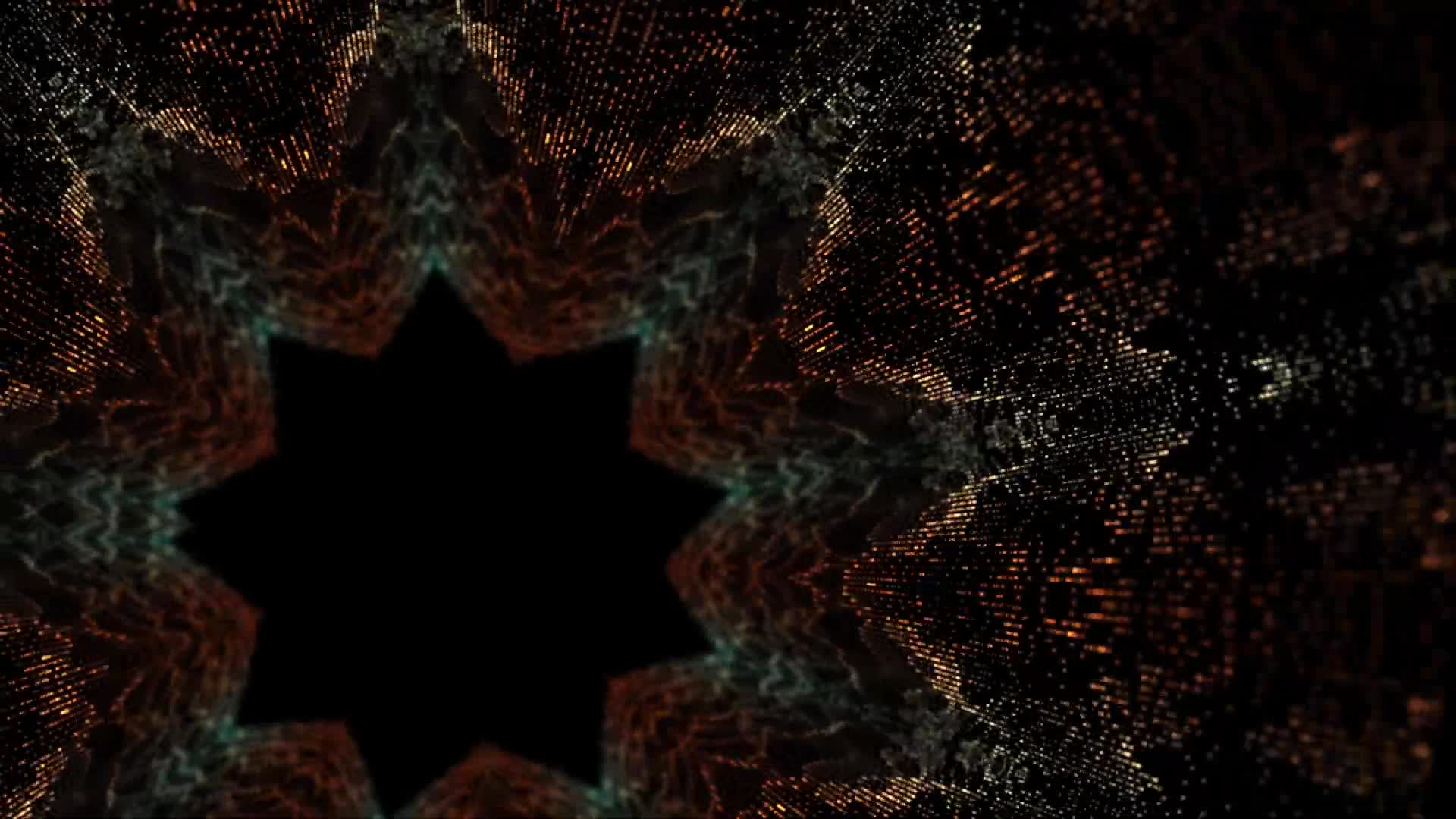 Beautiful Colors Illuminating Digital Design Concept cg motion waving with glowing particles