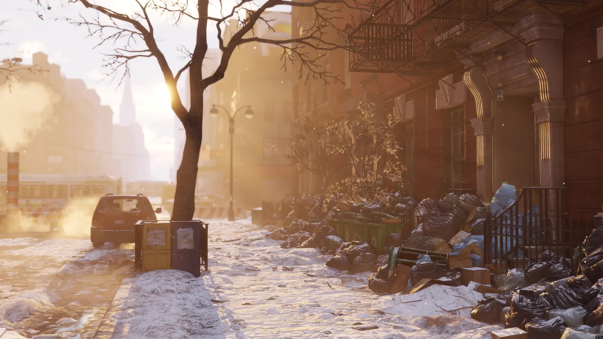 Winter Sunset The Division Live Wallpaper HD