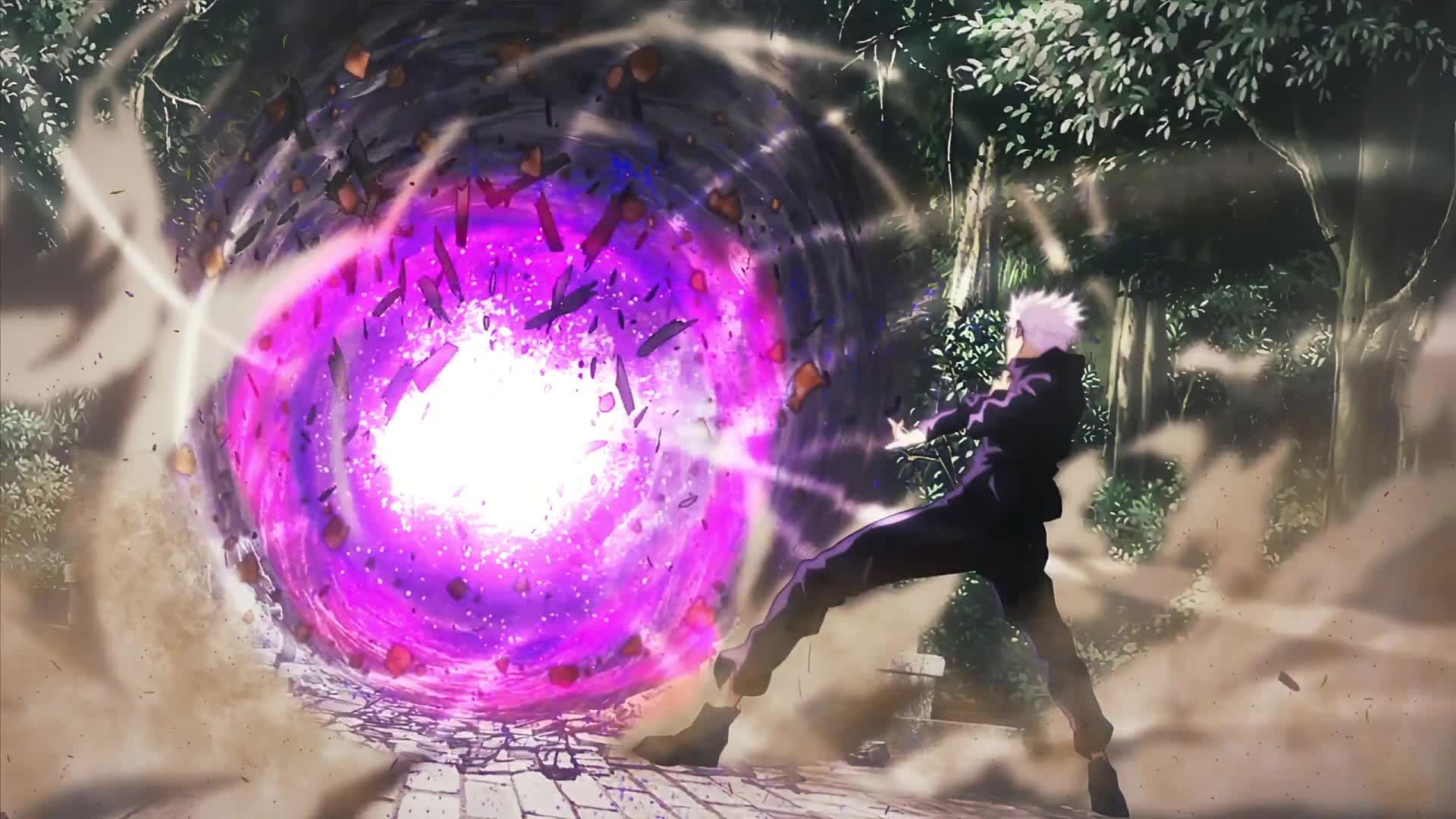 Live Wallpaper HD Satoru Gojo Hollow Purple Jujutsu Kaisen