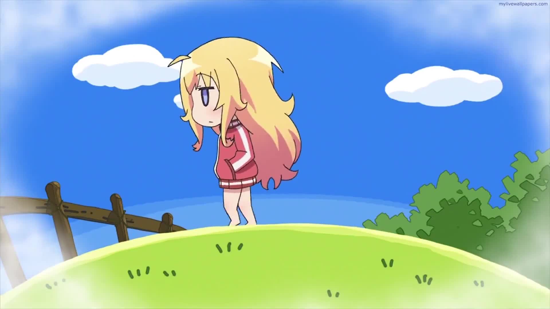 PC Anime Walking Girl Live Wallpaper