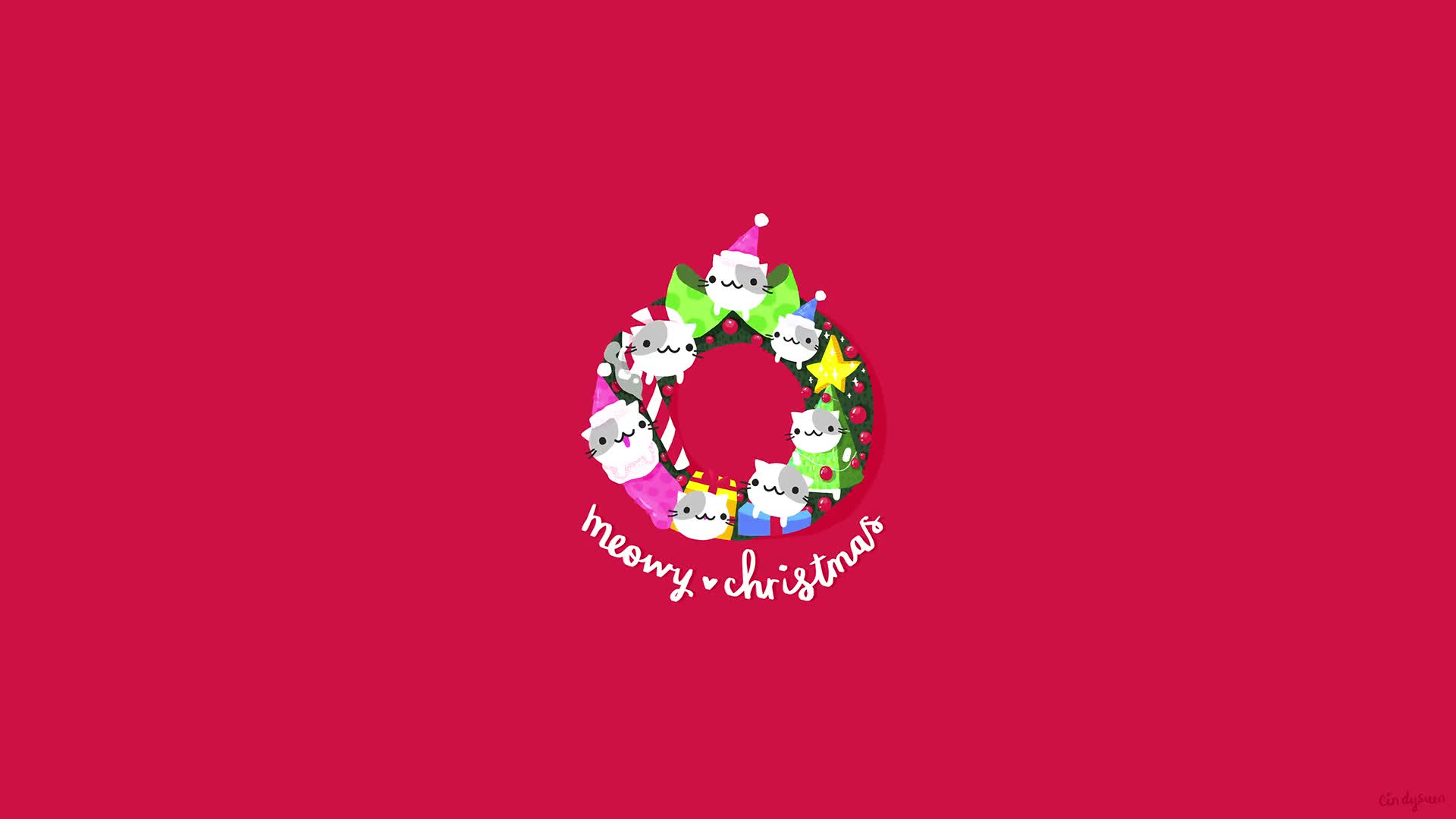 PC Cute Cats Christmas Live Wallpaper