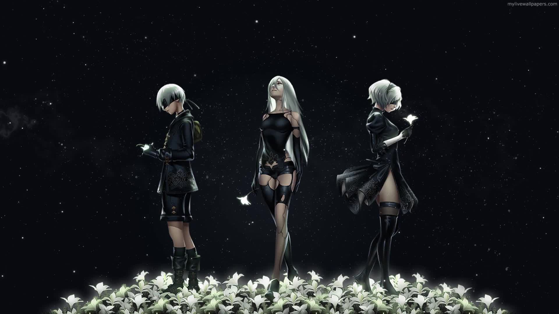 PC NieR Automata Trio Live Wallpaper