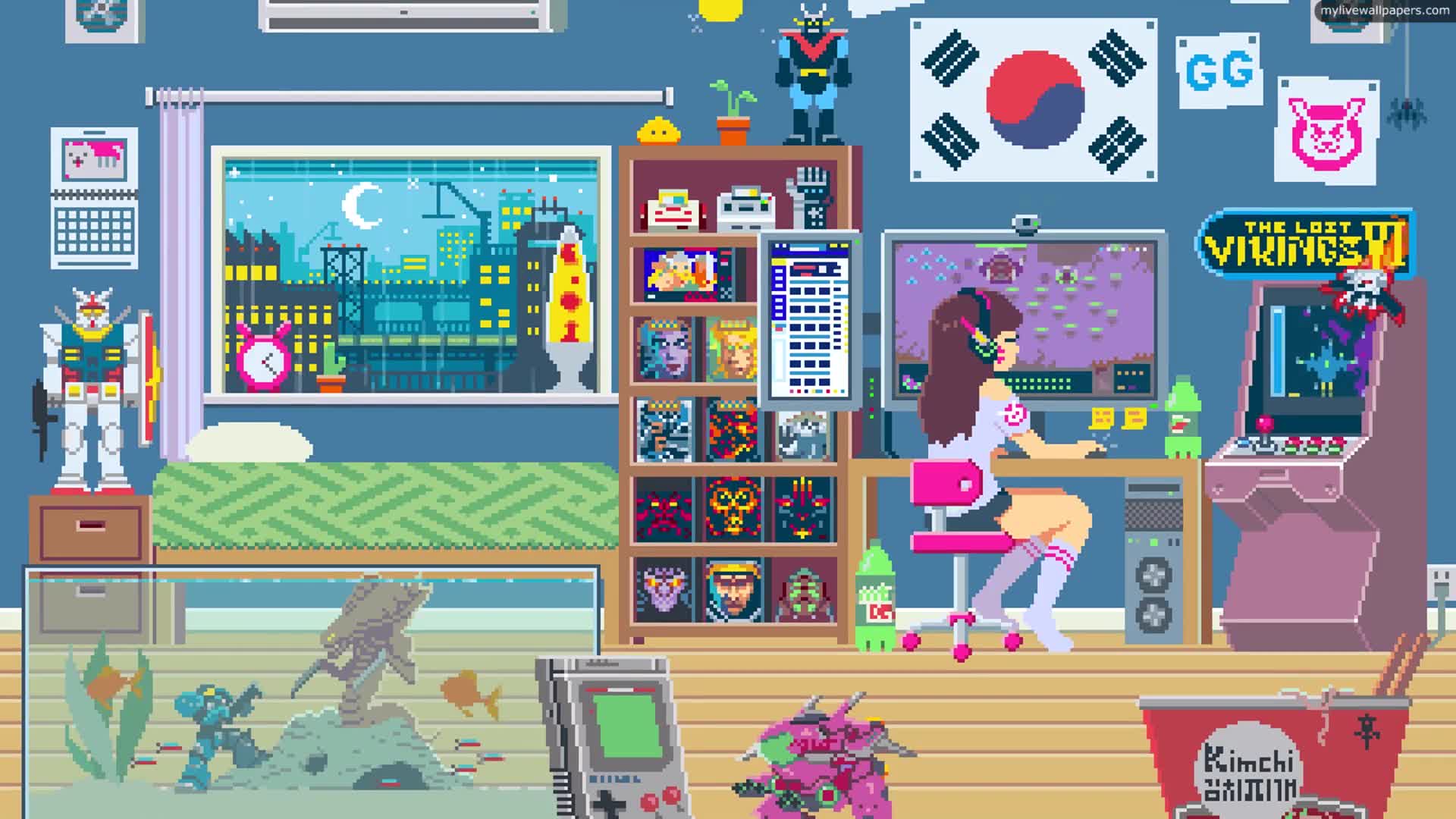 PC Dva Pixel Art 1 Live Wallpaper