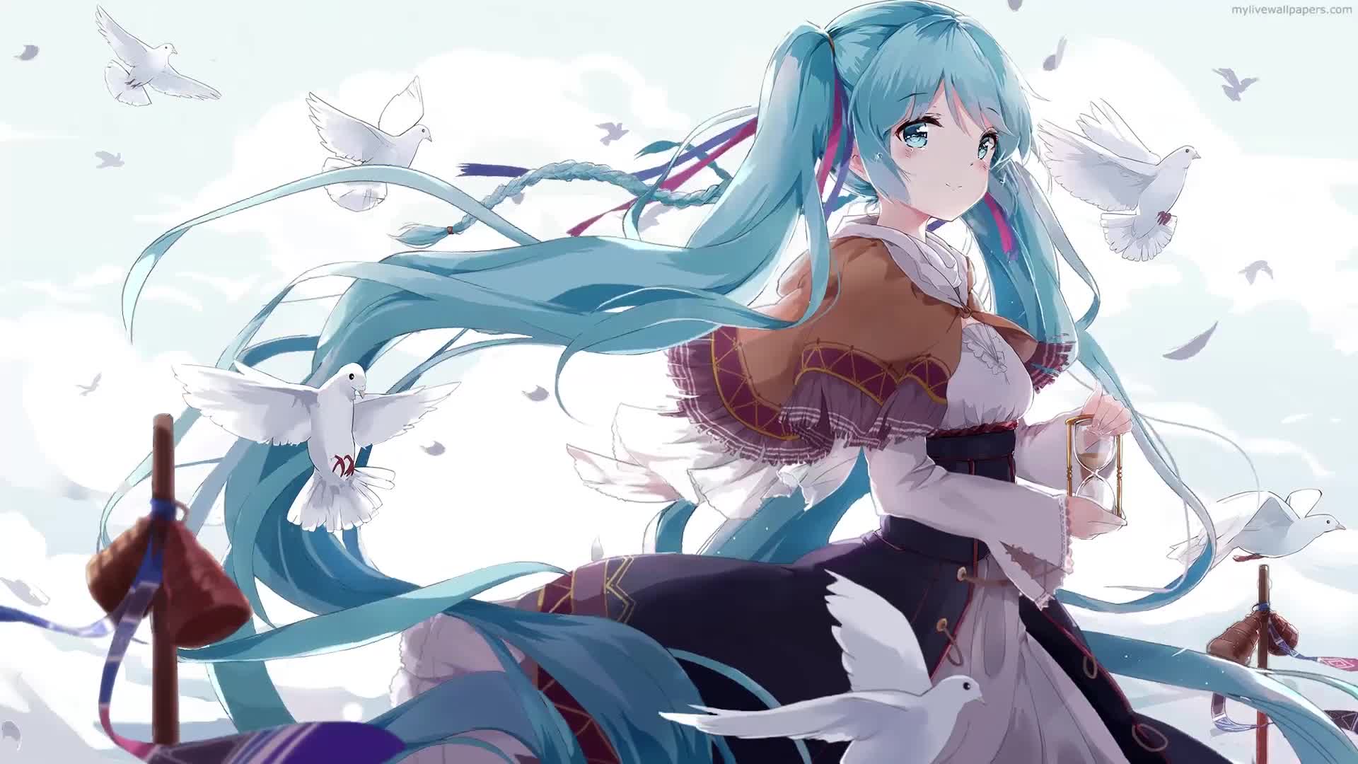 PC Miku Doves Live Wallpaper