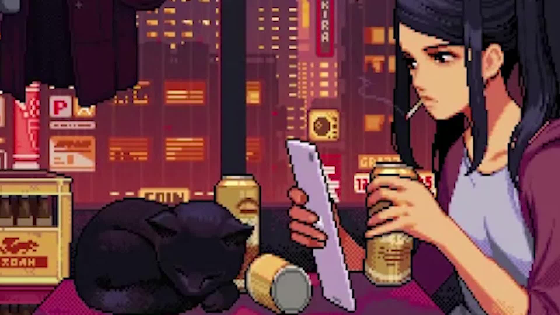 PC Pixel Rain Live Wallpaper