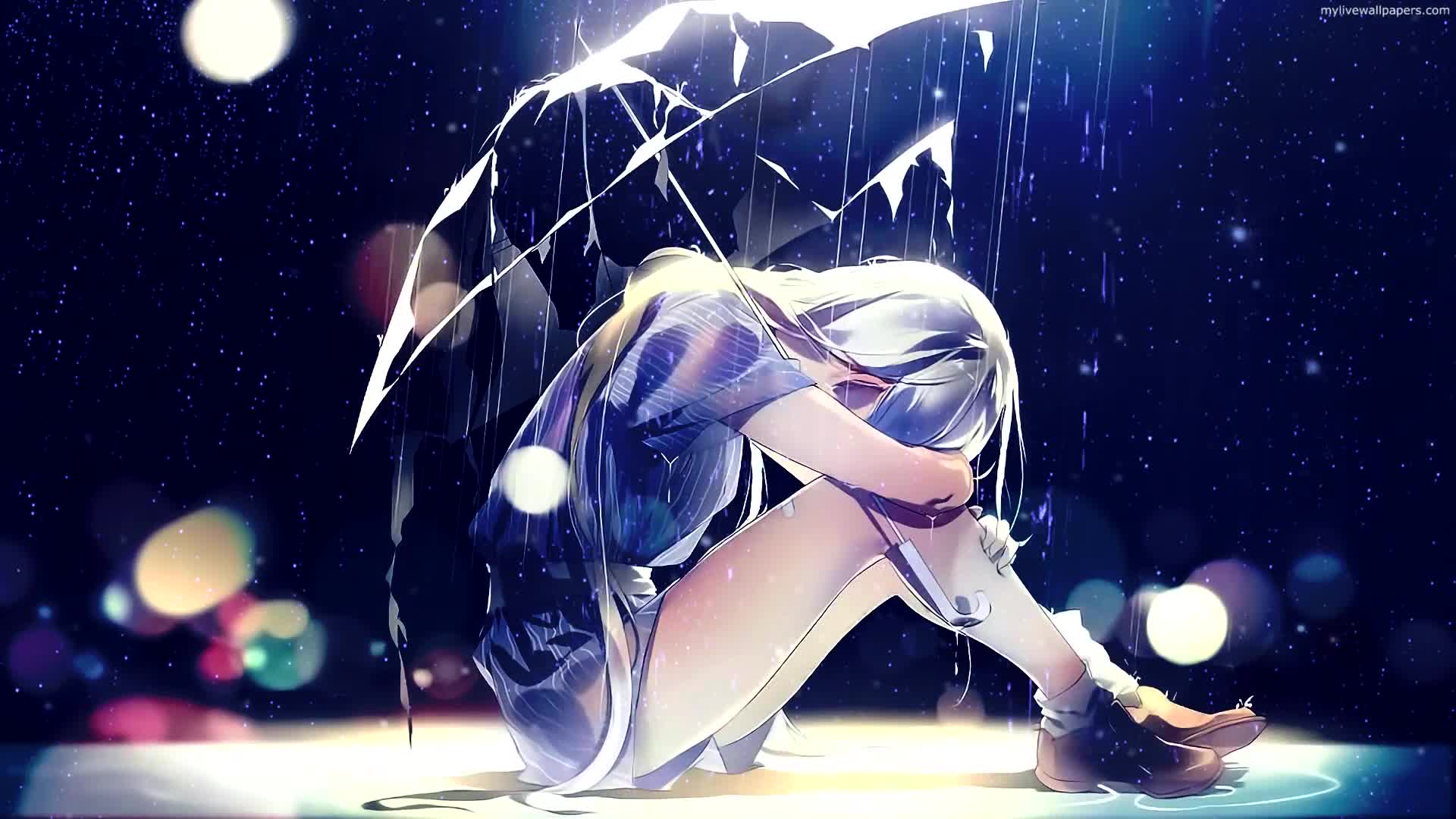 PC Umbrella Girl Live Wallpaper