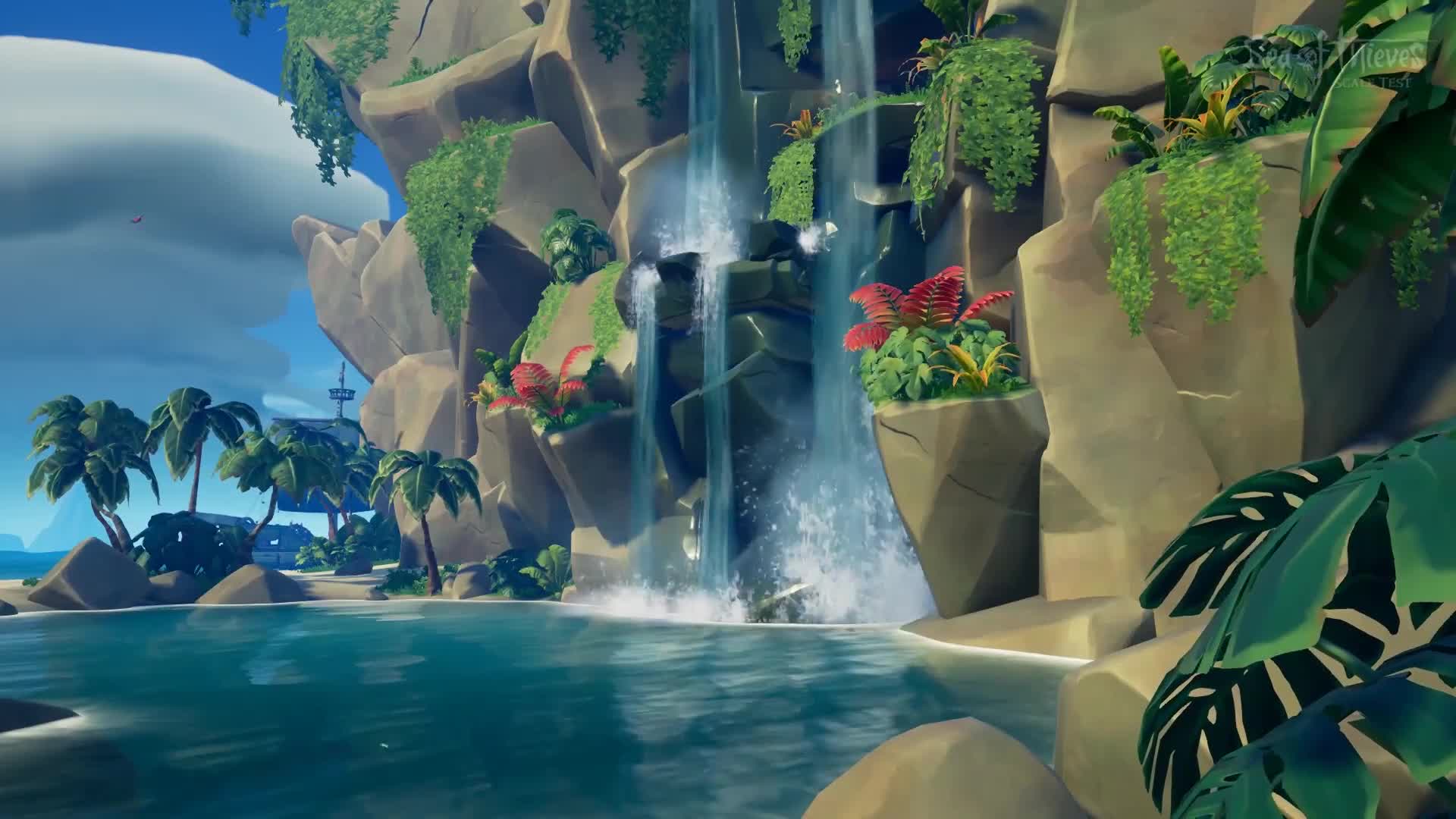 PC Waterfall Birds 1 Live Wallpaper