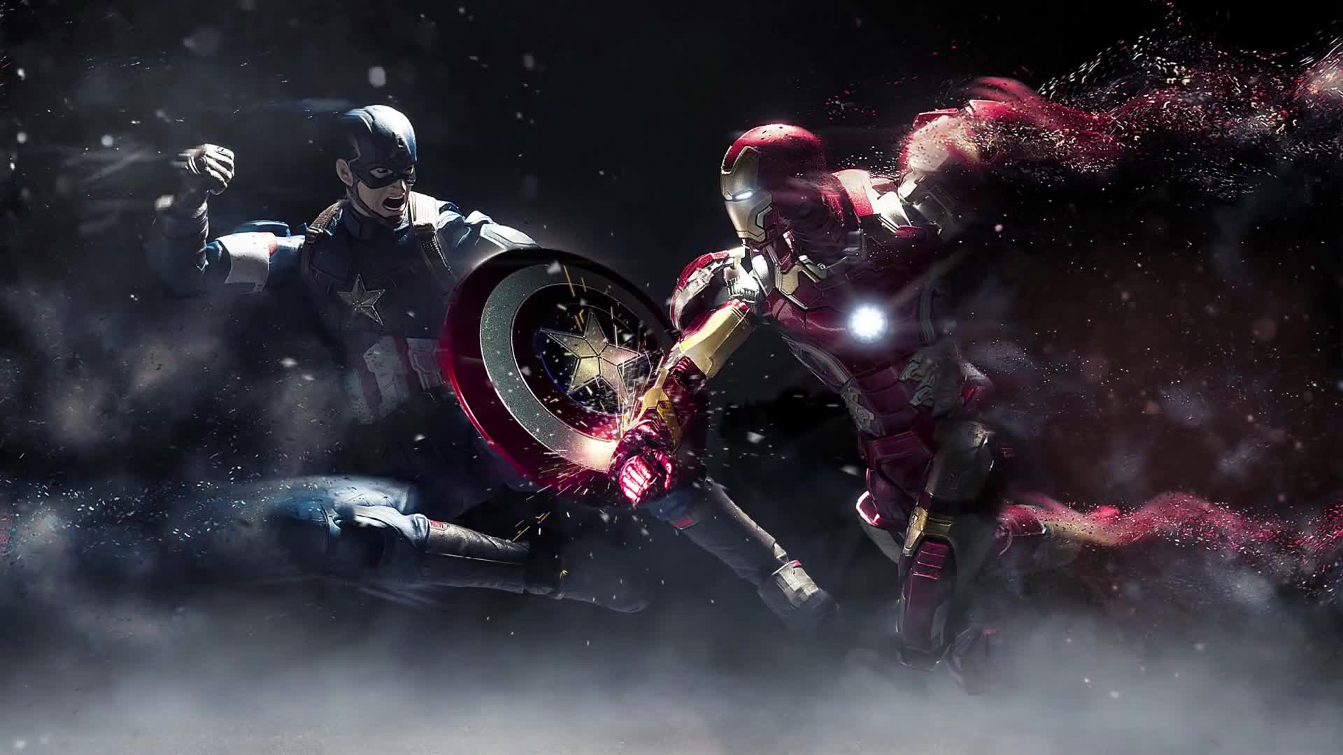 PC Captain America vs Iron Man Live Wallpaper