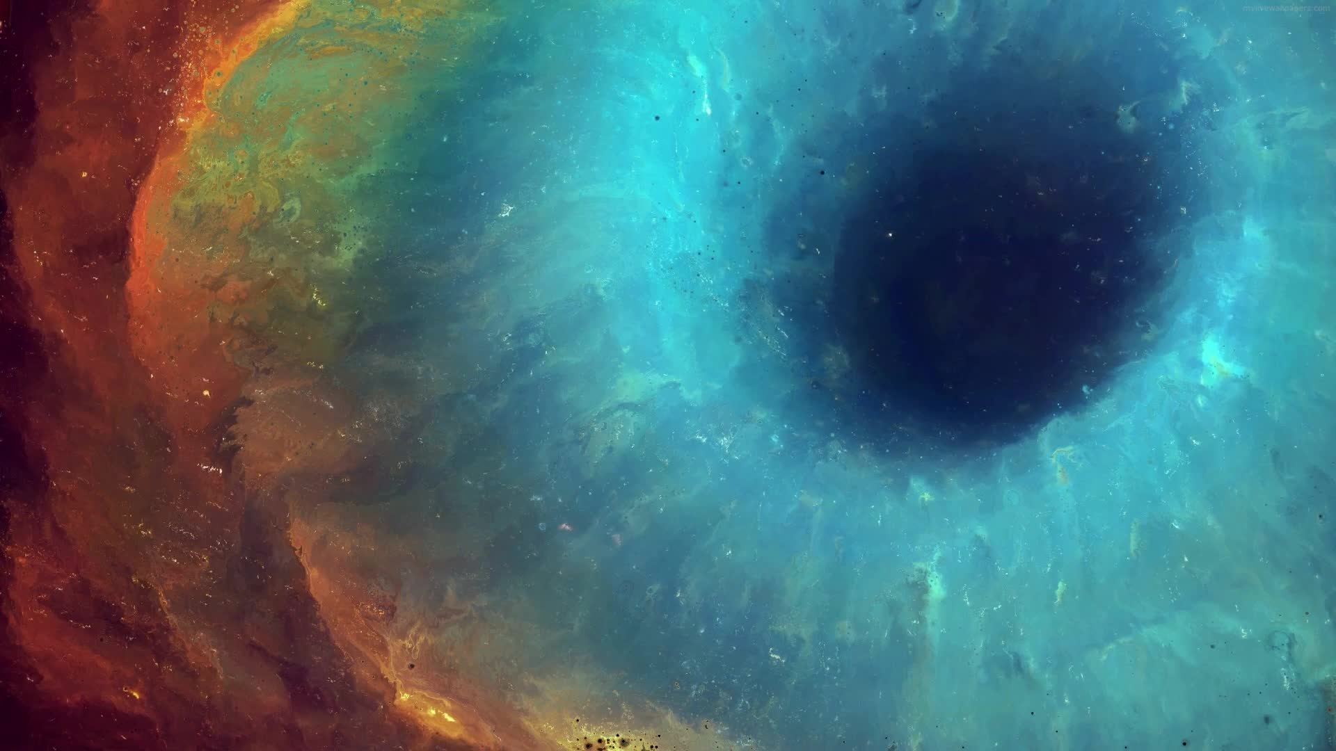 PC Fixed Abstract Blue Tunnel Live Wallpaper