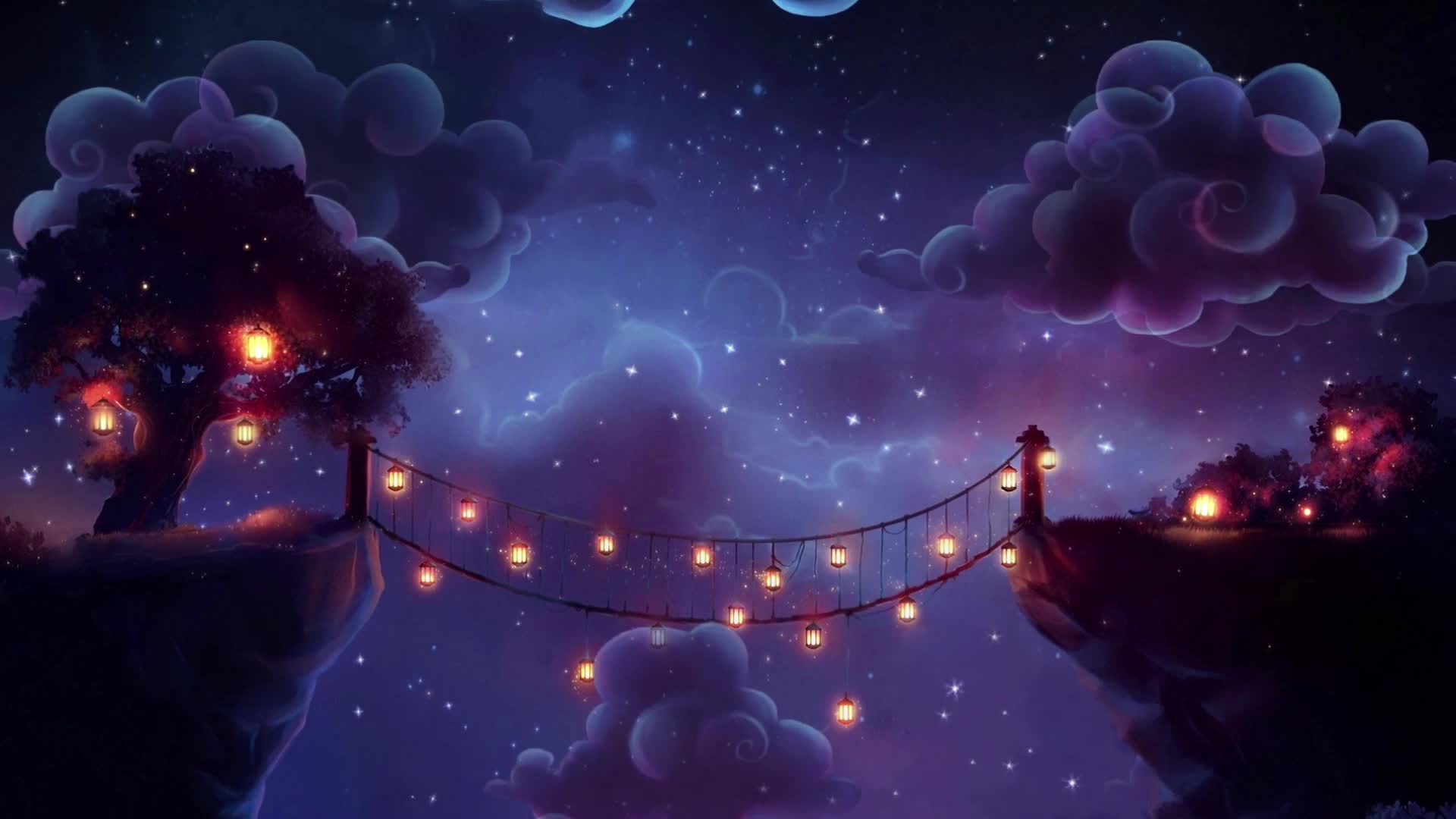 PC Night Clouds Live Wallpaper