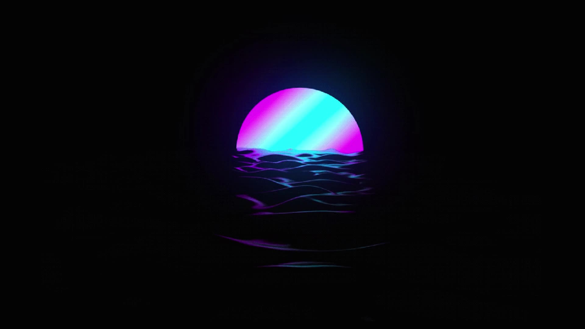 PC Retro Waves 1 Live Wallpaper