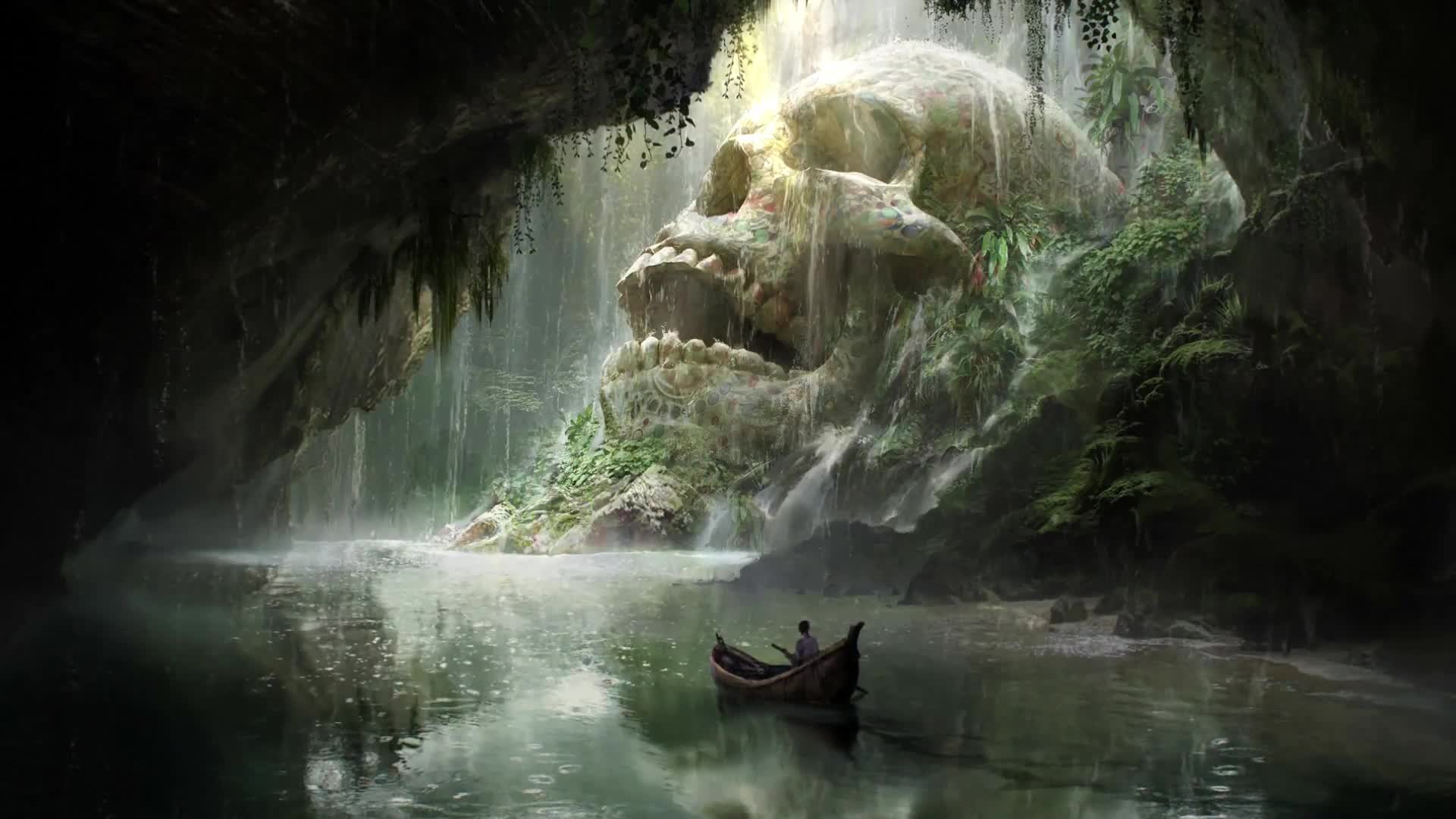 PC Skull River Live Wallpaper
