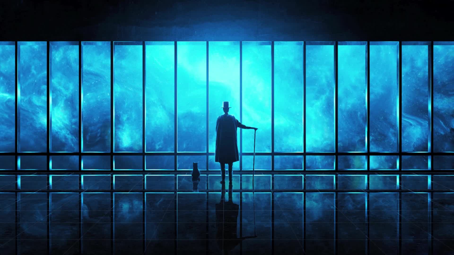 PC Watching the Universe Blue Live Wallpaper