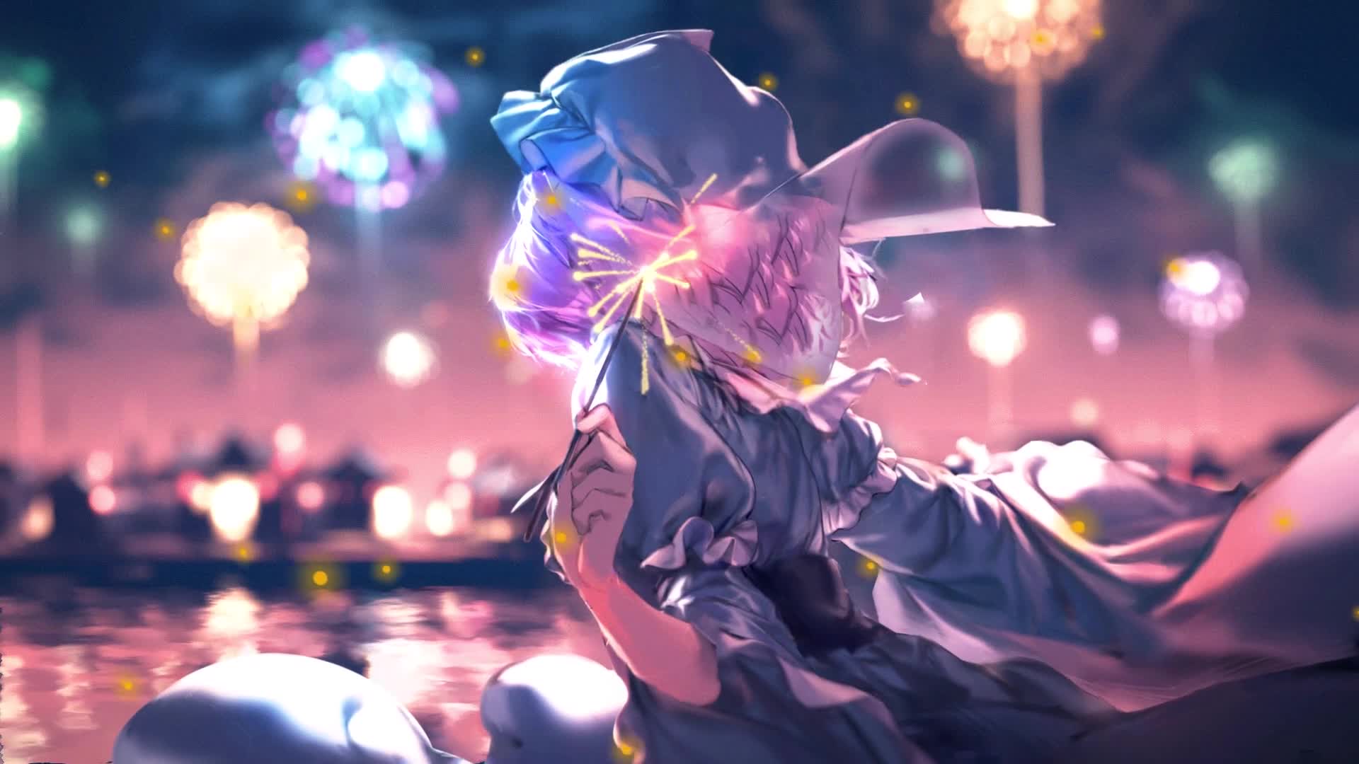 PC Yuyuko Saigyouji Touhou Live Wallpaper Free live wallpaper