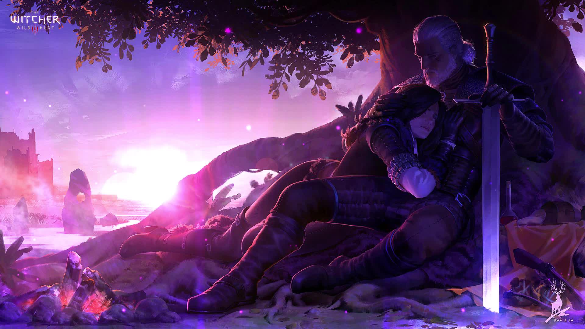 PC Yennefer Geralt The Witcher Live Wallpaper Free