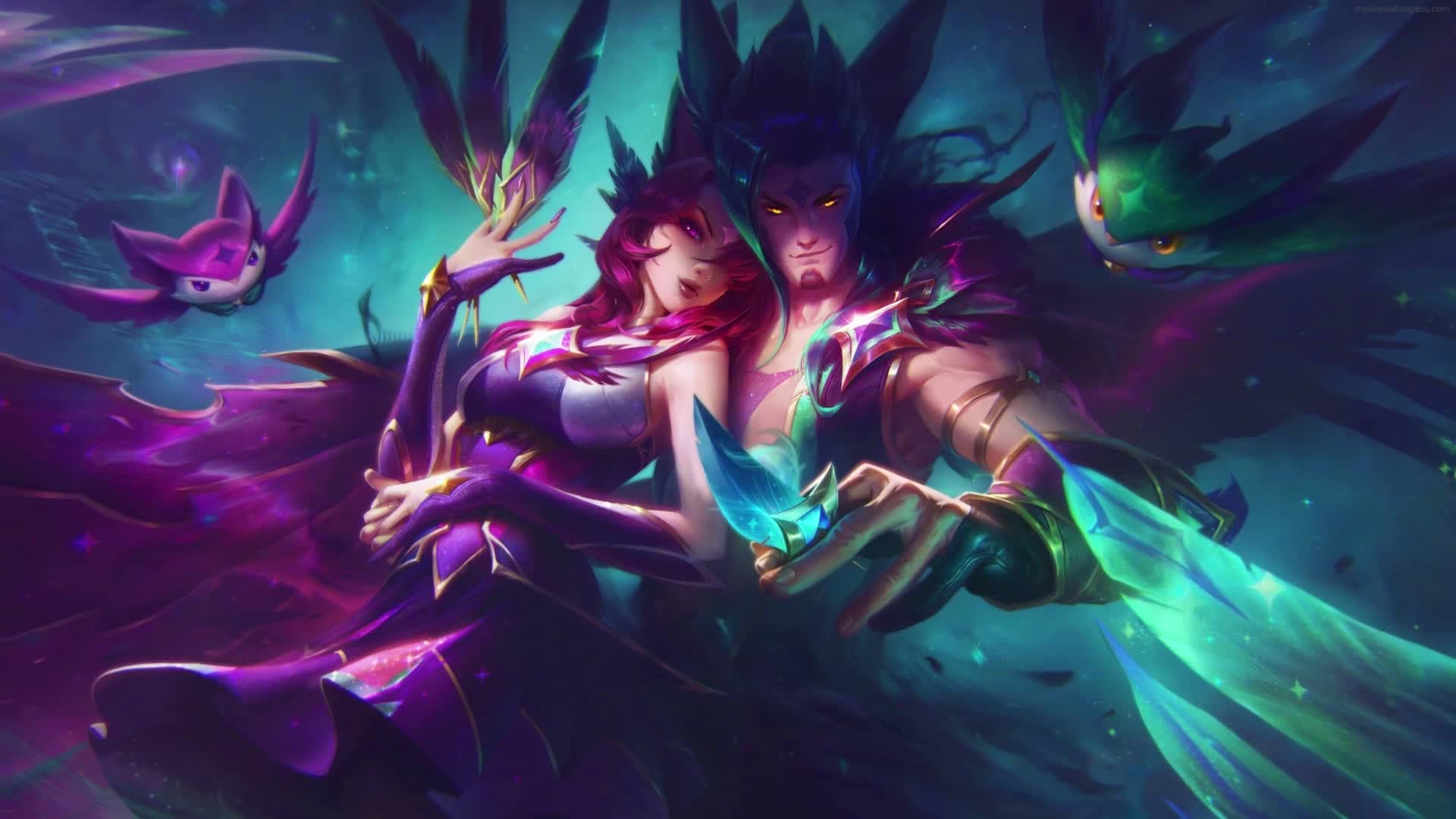 PC Xayah and Rakan Star Guardian Live Wallpaper Free