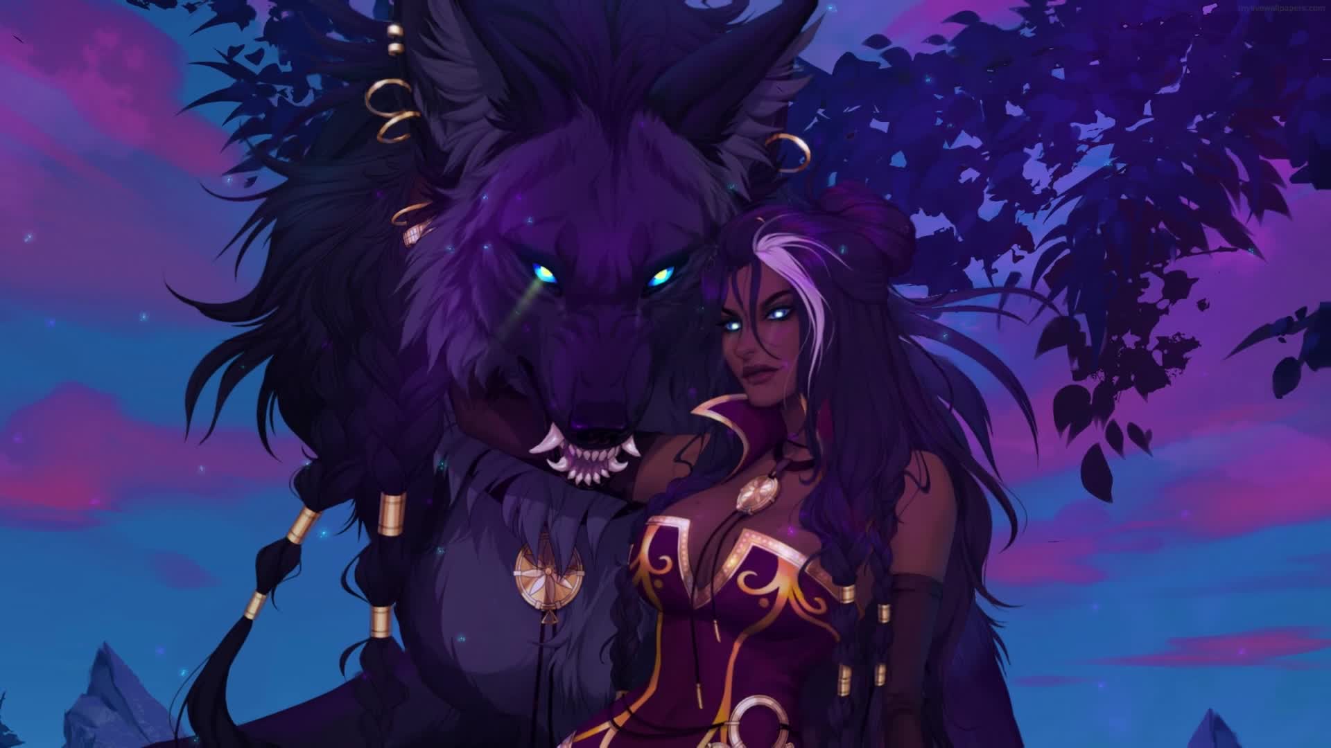 PC Worgen Lady WOW Live Wallpaper Free live wallpaper