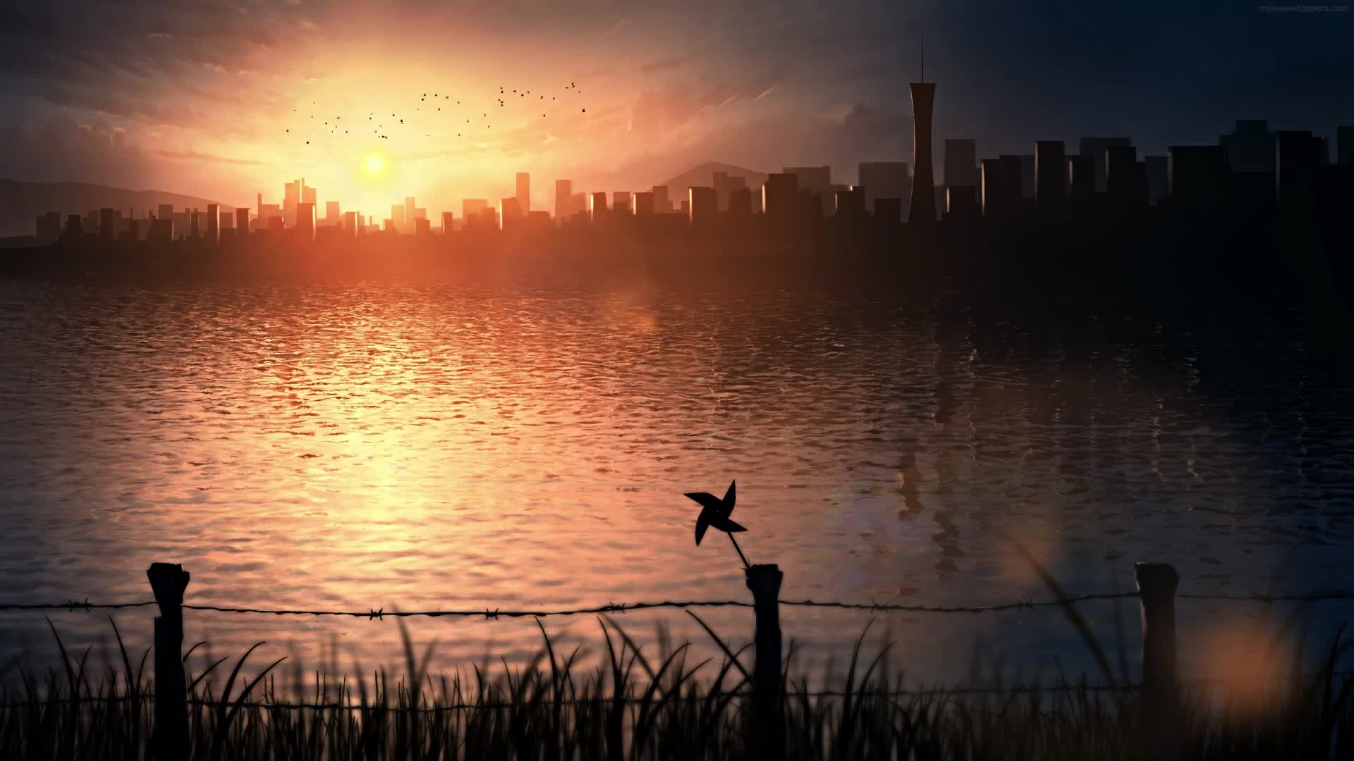 PC Wind Spinner Evenings Live Wallpaper Free