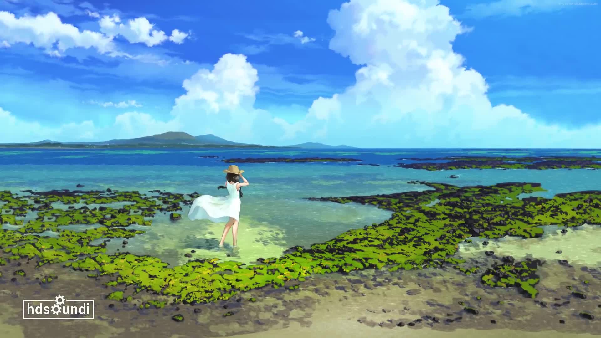 PC White Dress Beach Live Wallpaper Free