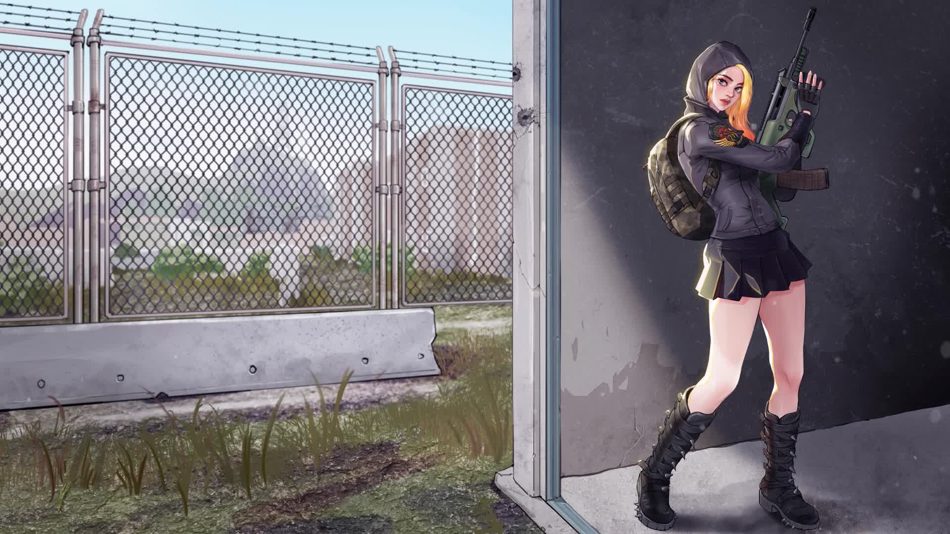 PC PUBG Girl Live Wallpaper Free
