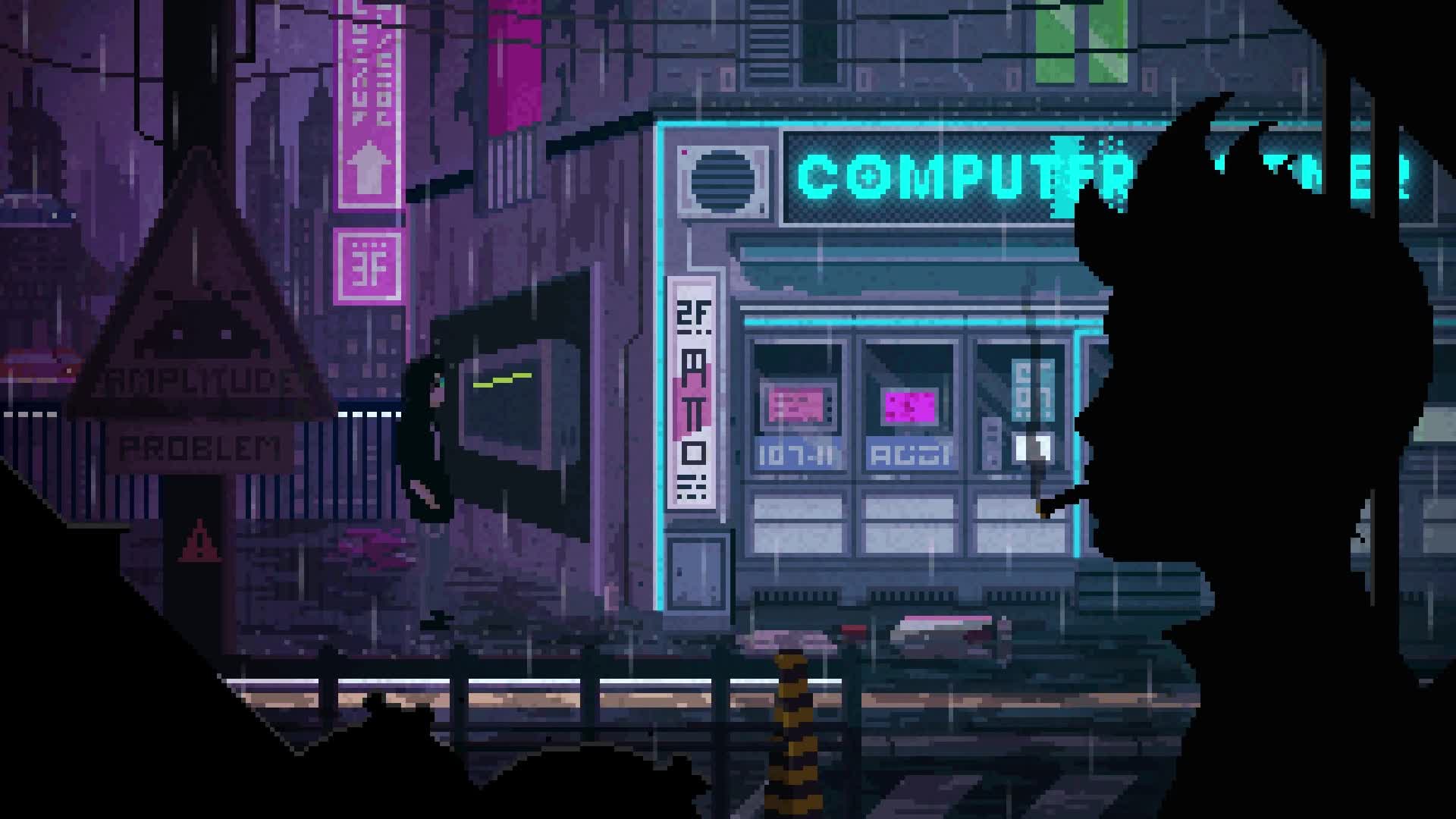 PC Pixel Rain Smoker Live Wallpaper Free