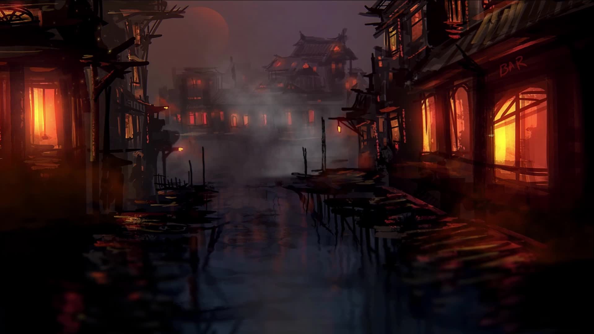 PC Sea Village Live Wallpaper Free