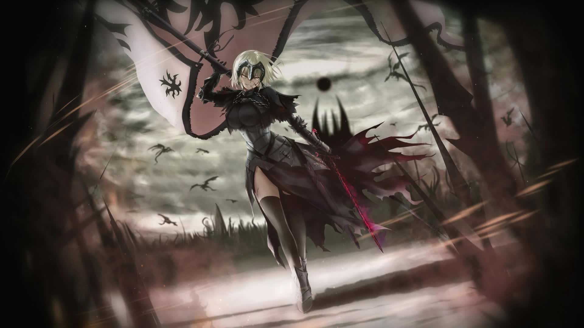 PC Black Jeanne dArc FGO Live Wallpaper Free