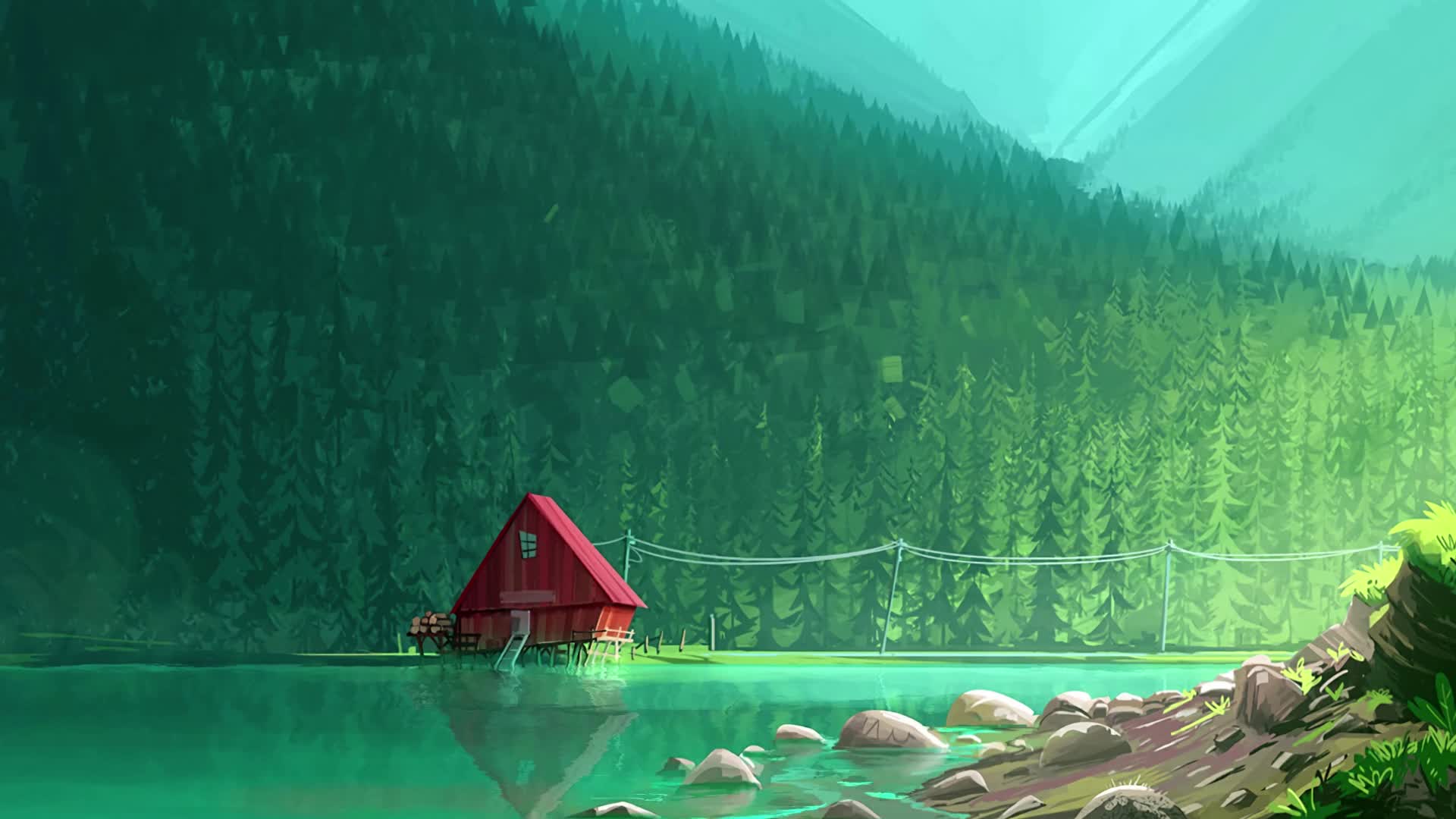 PC Cute Cabin Live Wallpaper Free