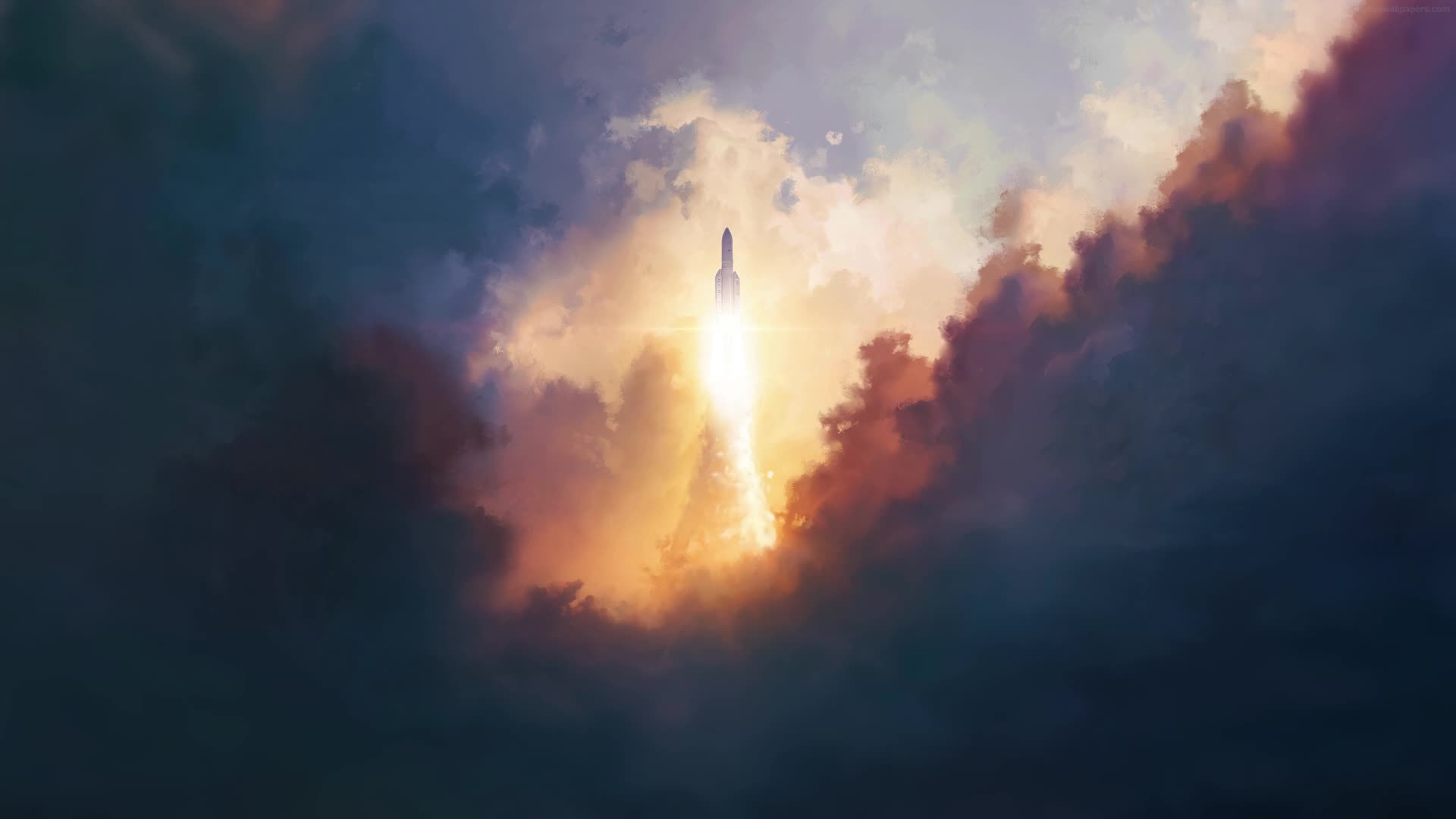 PC Rocket Launch Live Wallpaper Free