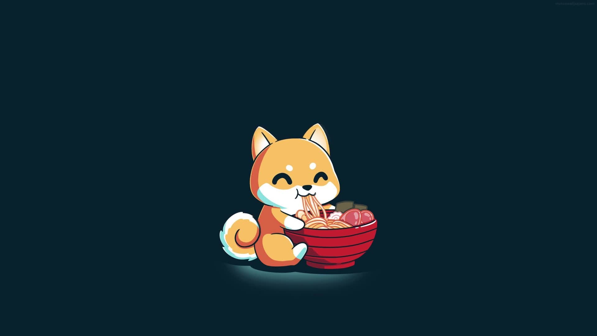 PC Shiba Inu Ramen Live Wallpaper Free