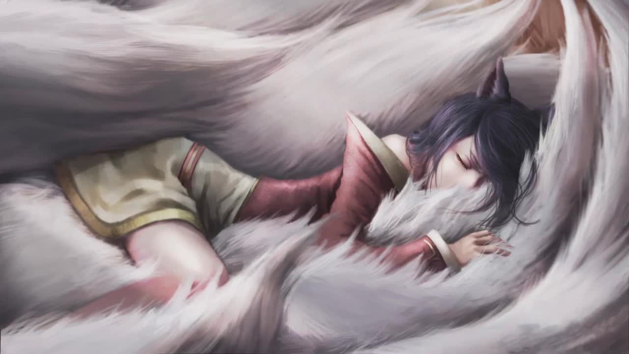 PC Sleeping Ahri Dota 2 Live Wallpaper Free