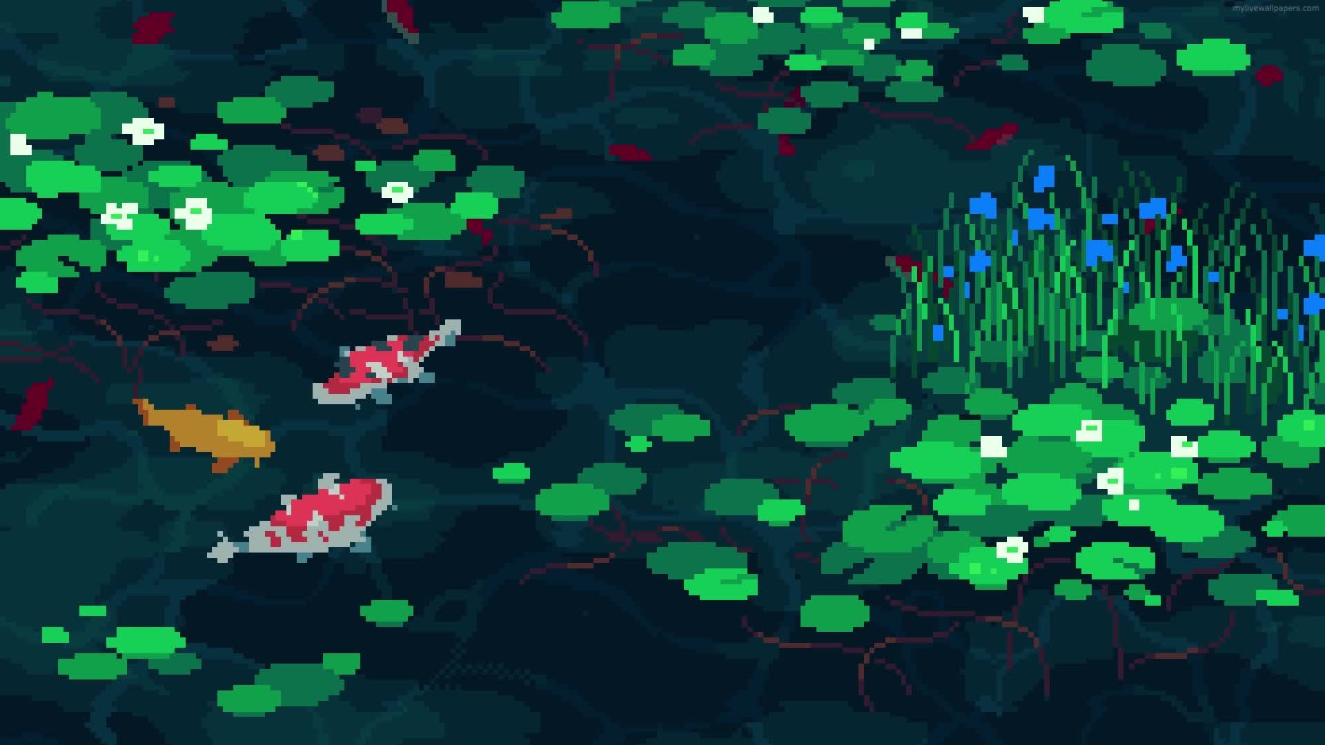 PC Pixel Koi Pond Live Wallpaper Free