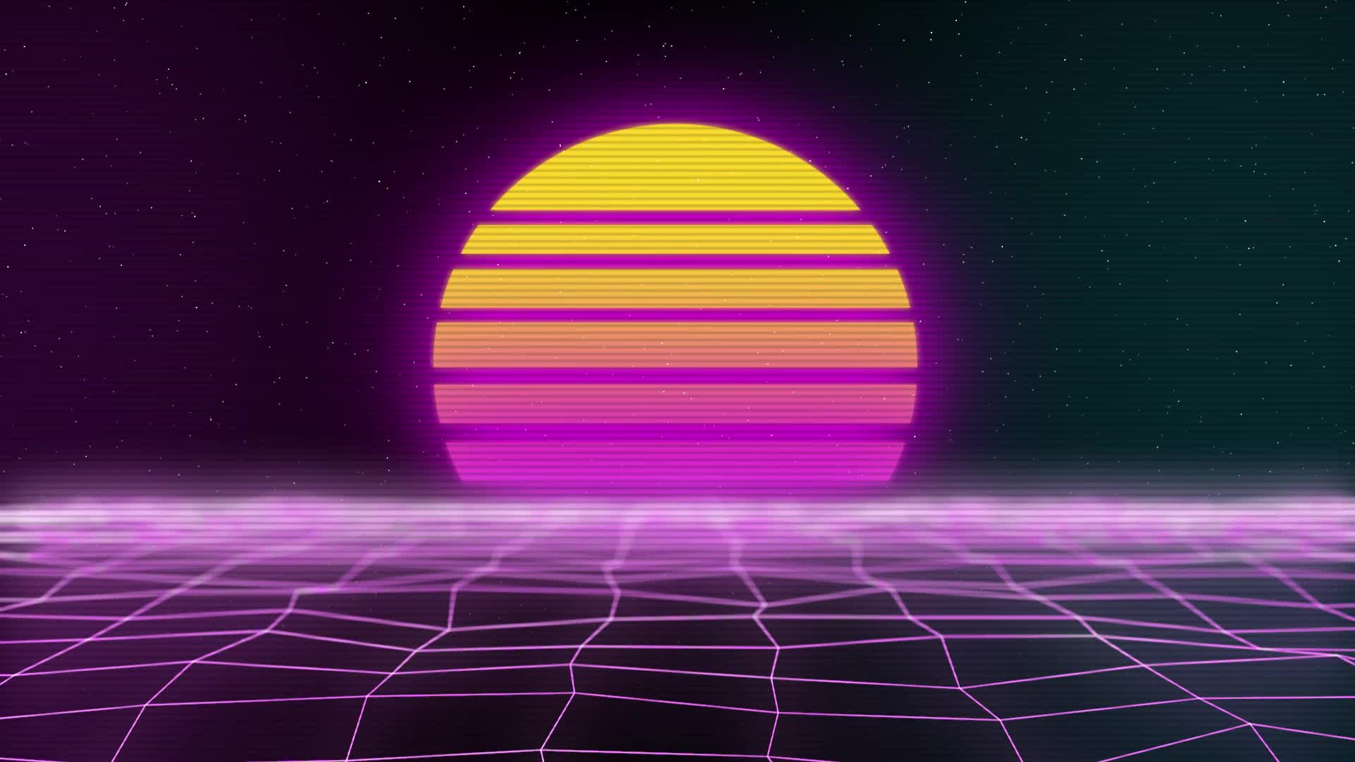 PC Synthwave Live Wallpaper Free