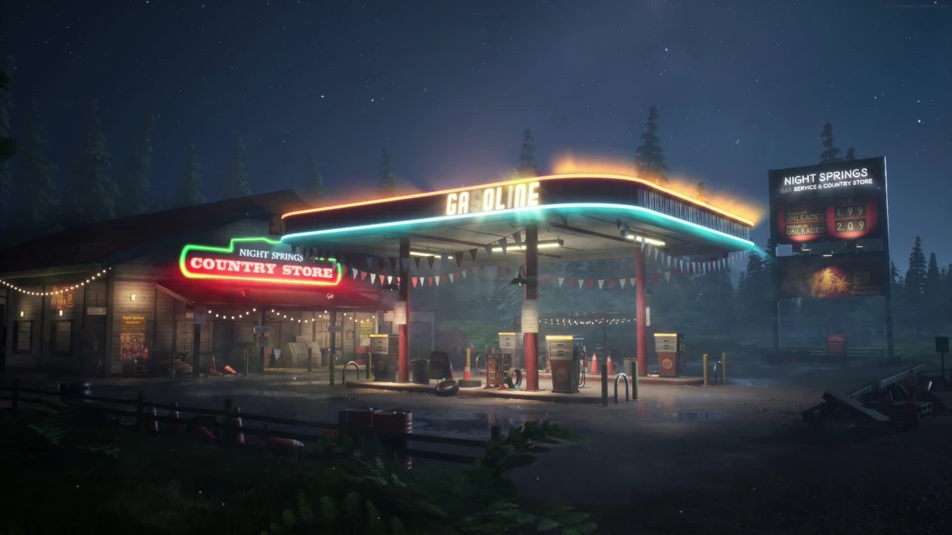 PC Gas Station Live Wallpaper Free
