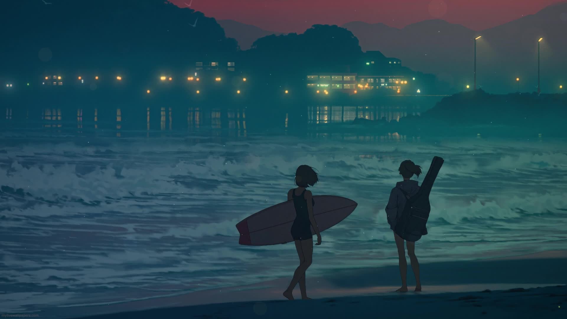 PC Evening Waves Live Wallpaper Free