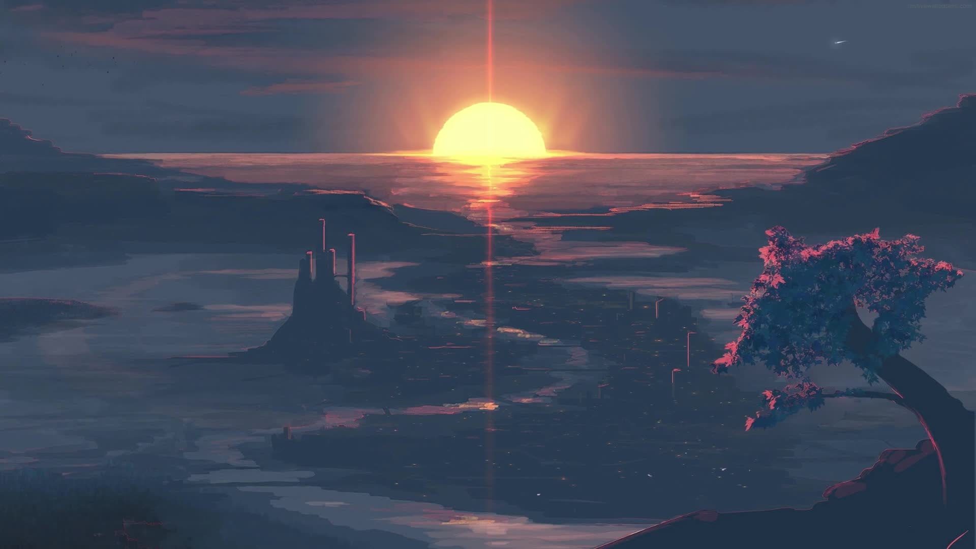 PC Sunset Horizon Live Wallpaper Free