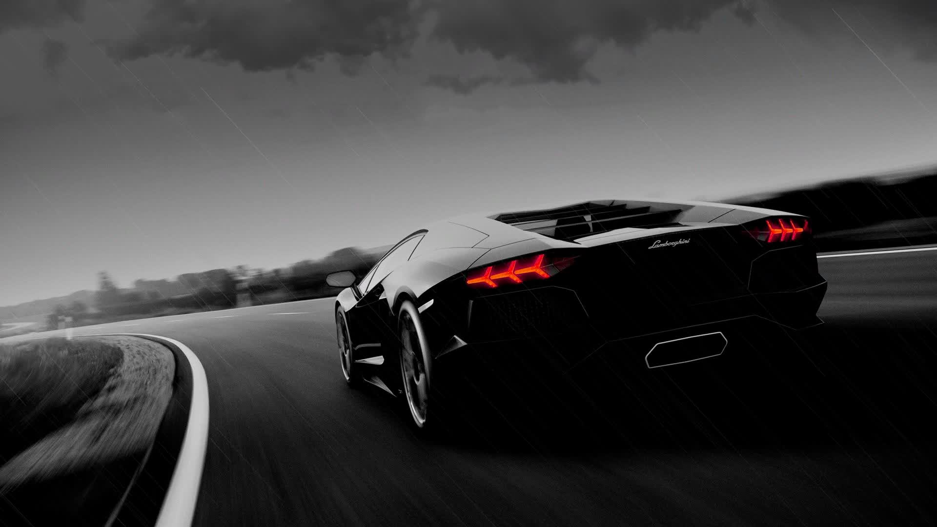 PC Lamborghini Rain Live Wallpaper Free