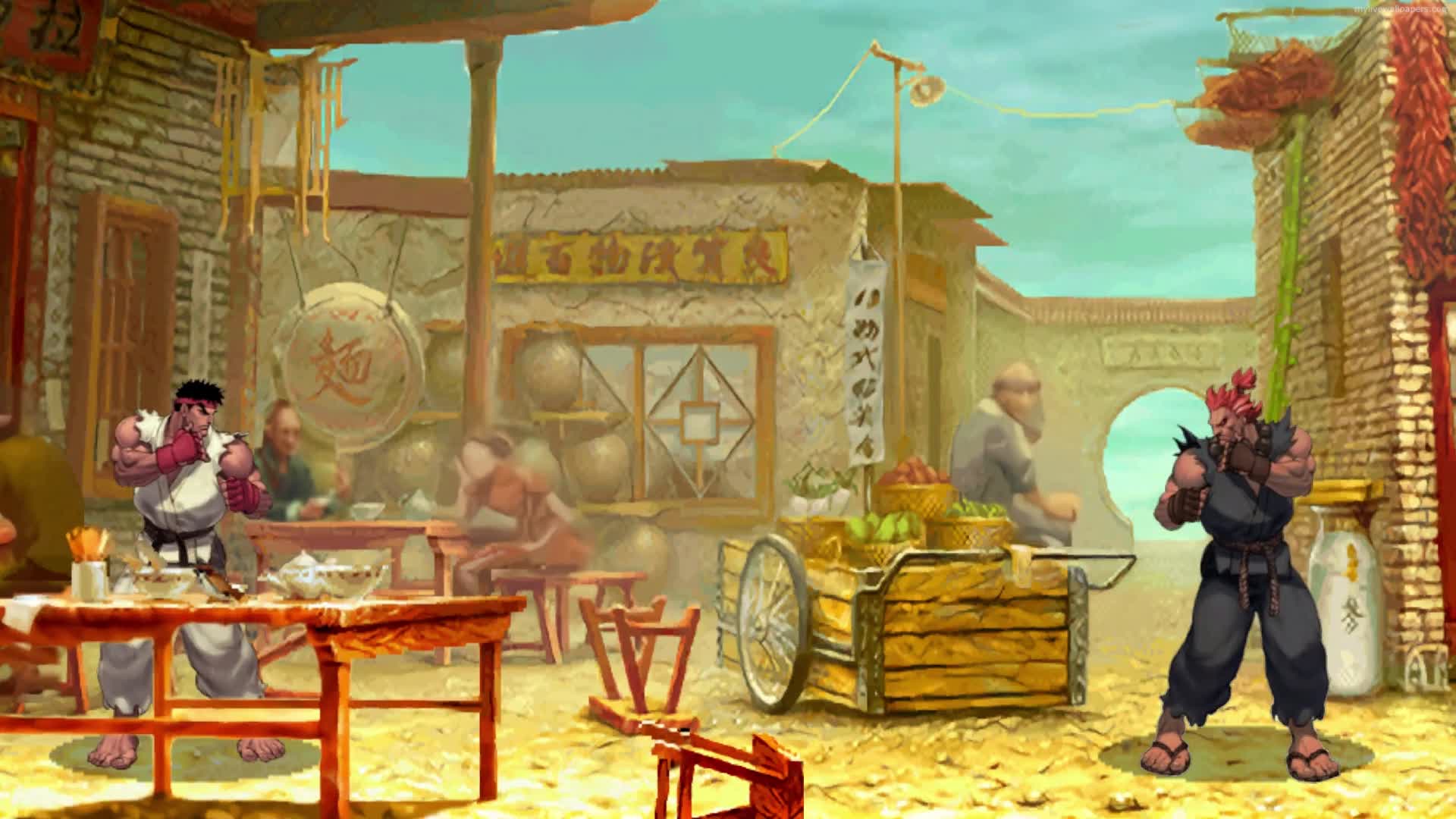PC Ryu VS Akuma Street Fighter Live Wallpaper Free