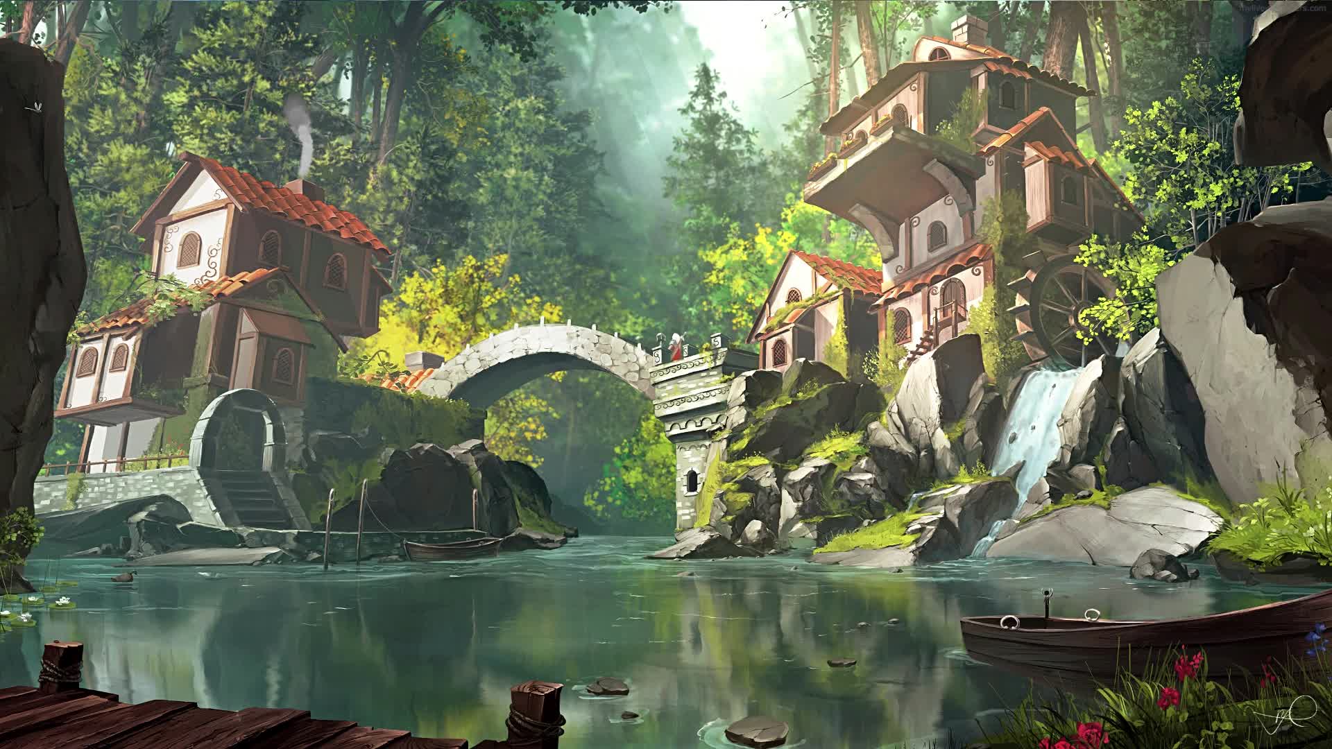 PC Forest Village Live Wallpaper Free